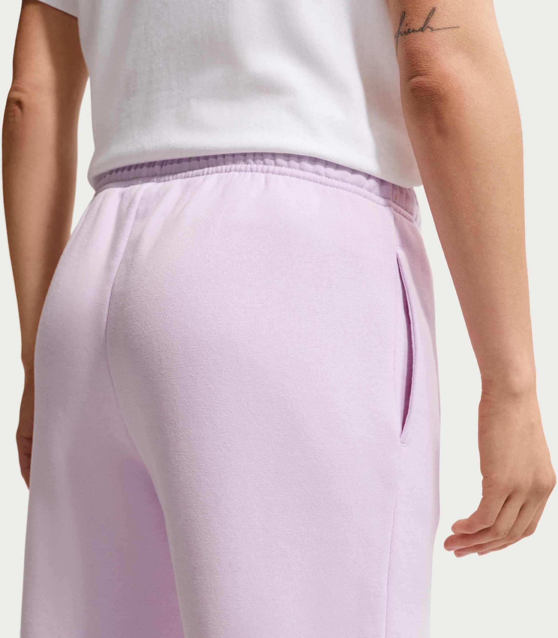 NIKE, Women's Mid-rise Open-hem Trousers Studio Fleece Medium Weight