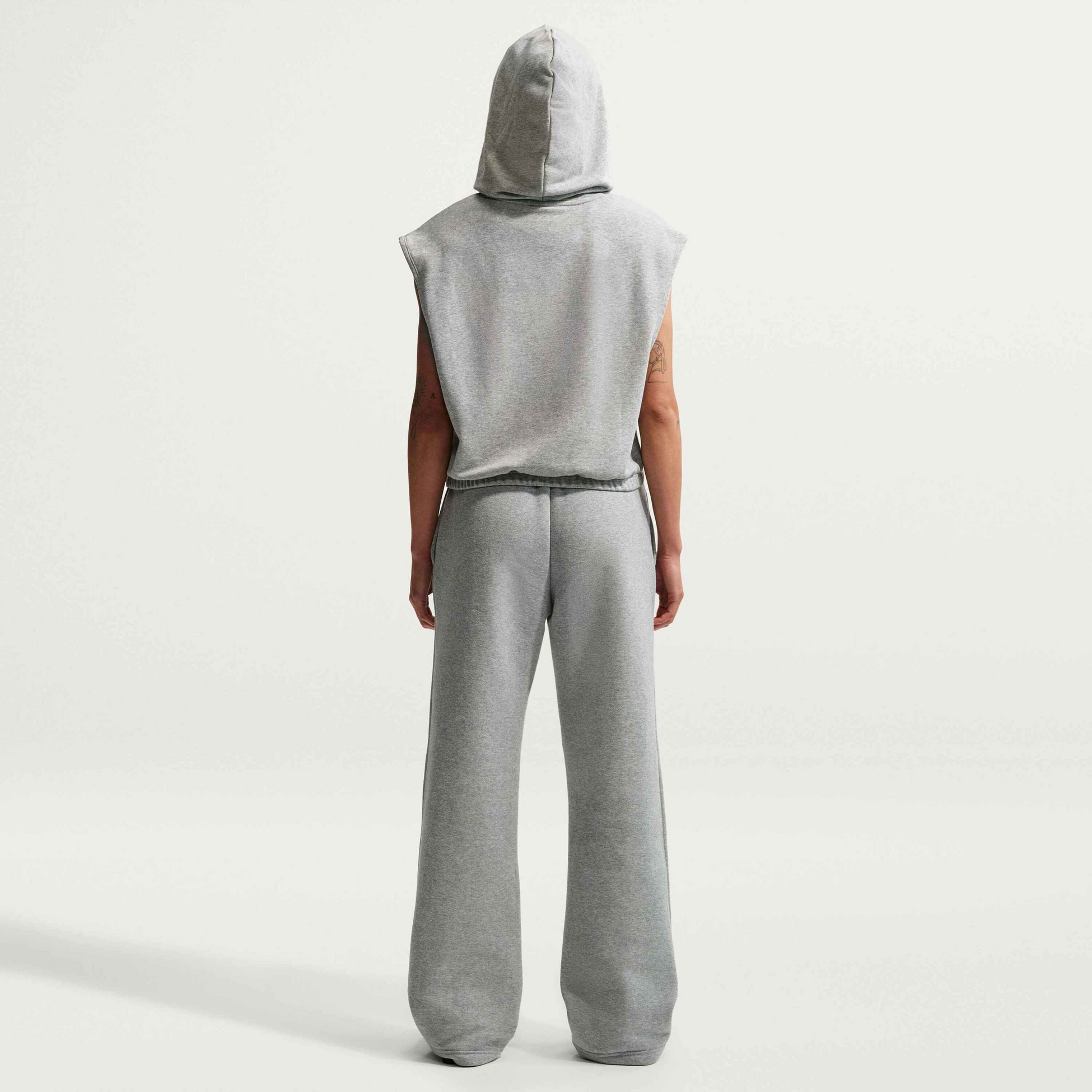 NIKE, Women's Mid-rise Open-hem Trousers Studio Fleece Medium Weight