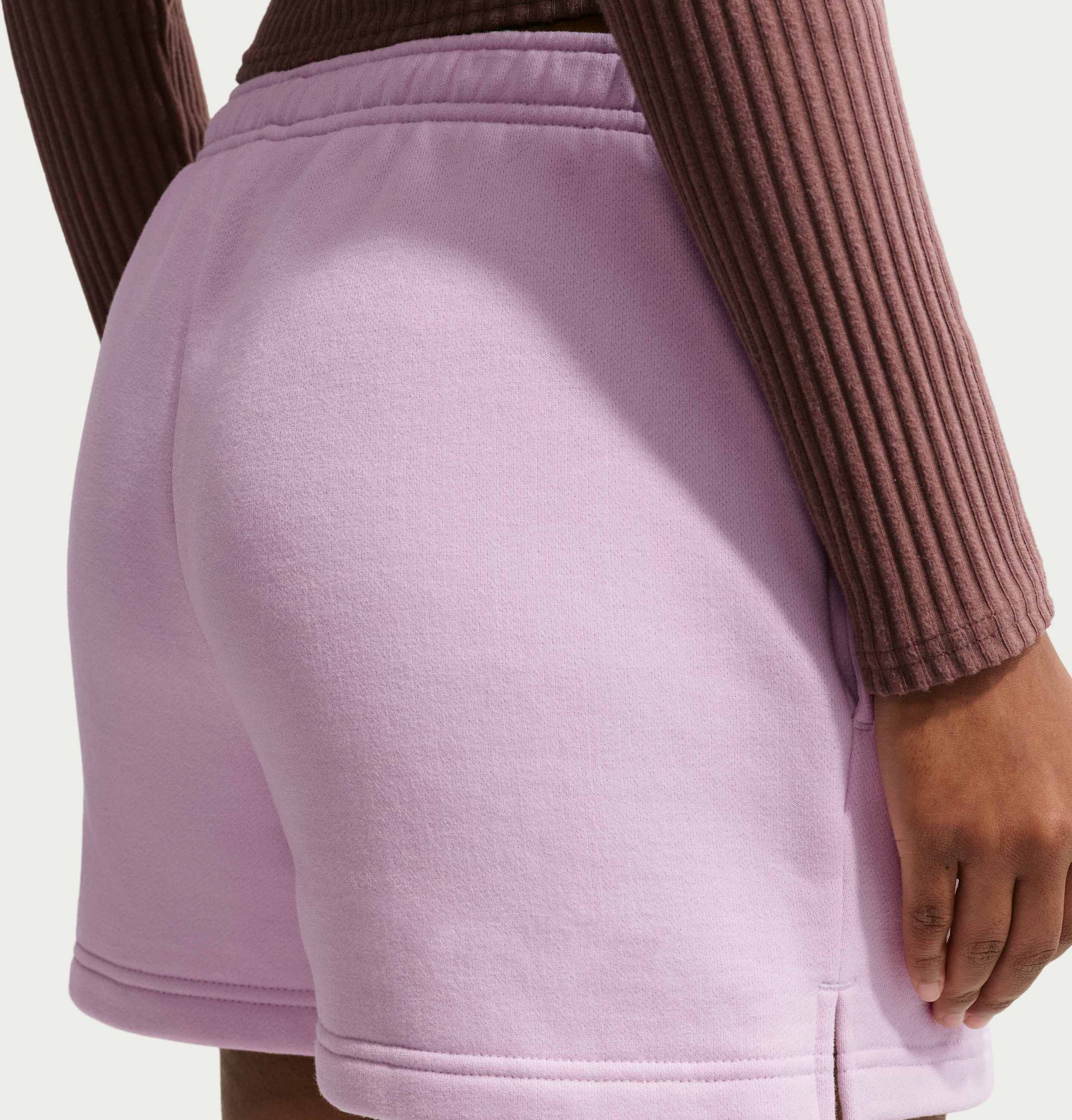 NIKE, Women's Mid-rise Shorts Studio Fleece Medium Weight