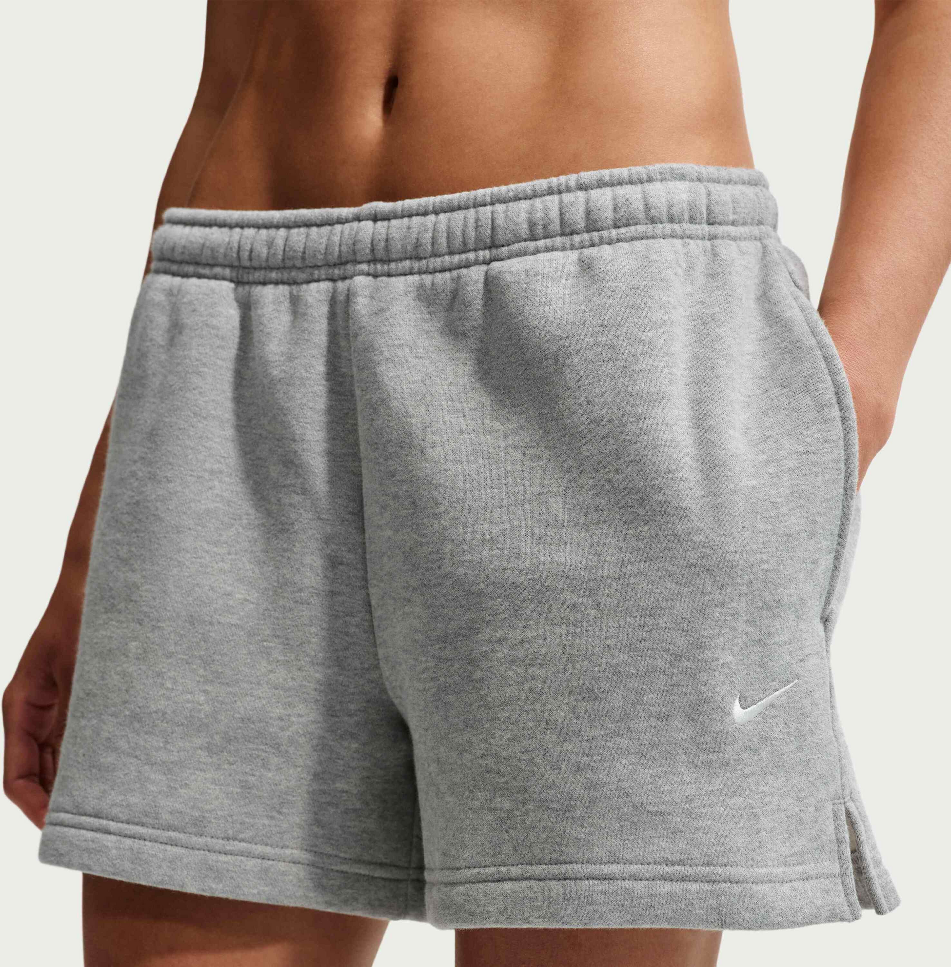 NIKE, Women's Mid-rise Shorts Studio Fleece Medium Weight