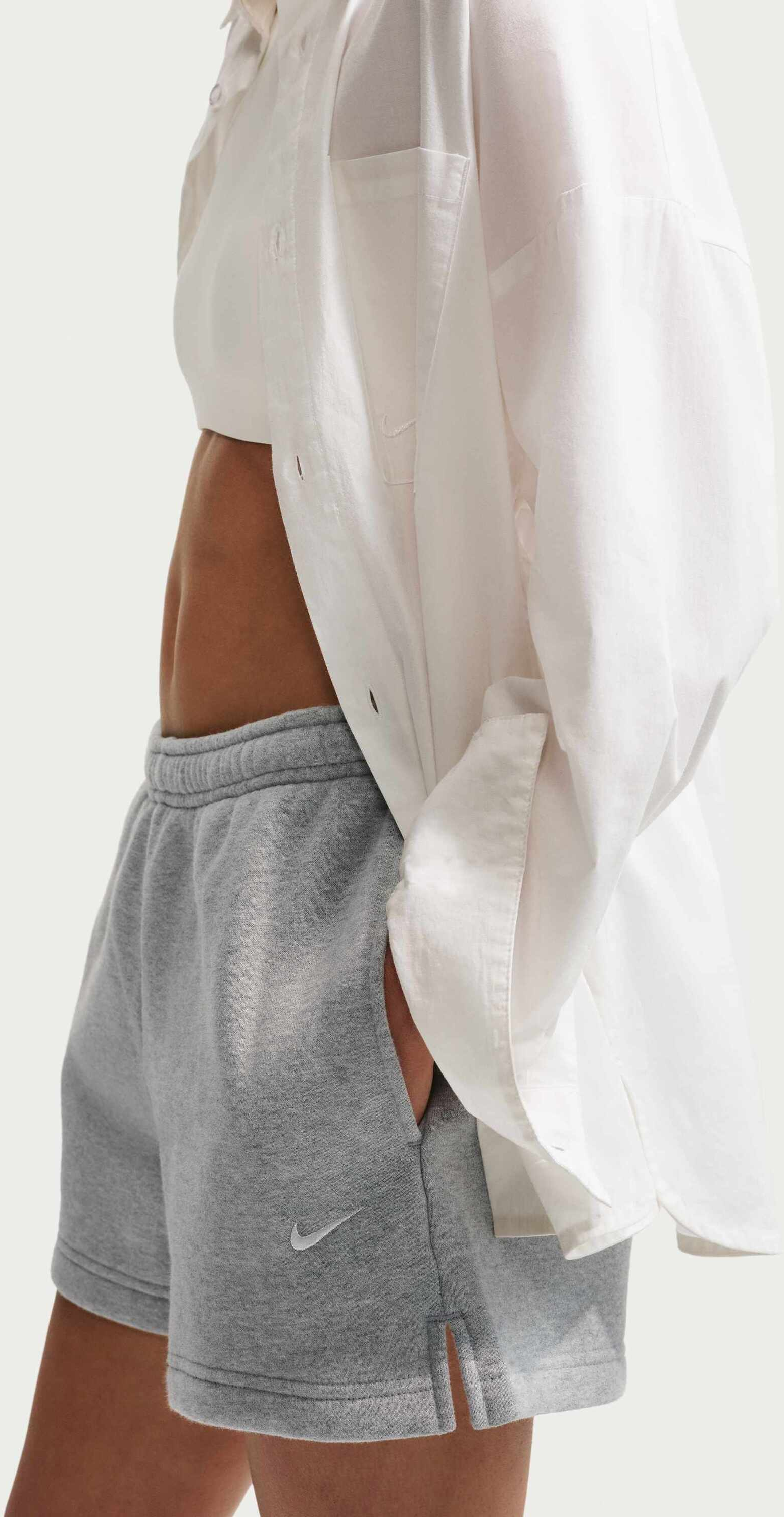 NIKE, Women's Mid-rise Shorts Studio Fleece Medium Weight