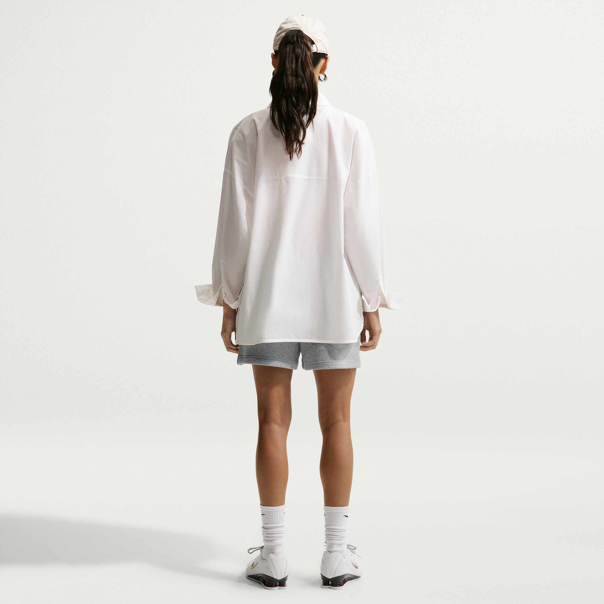 NIKE, Women's Mid-rise Shorts Studio Fleece Medium Weight
