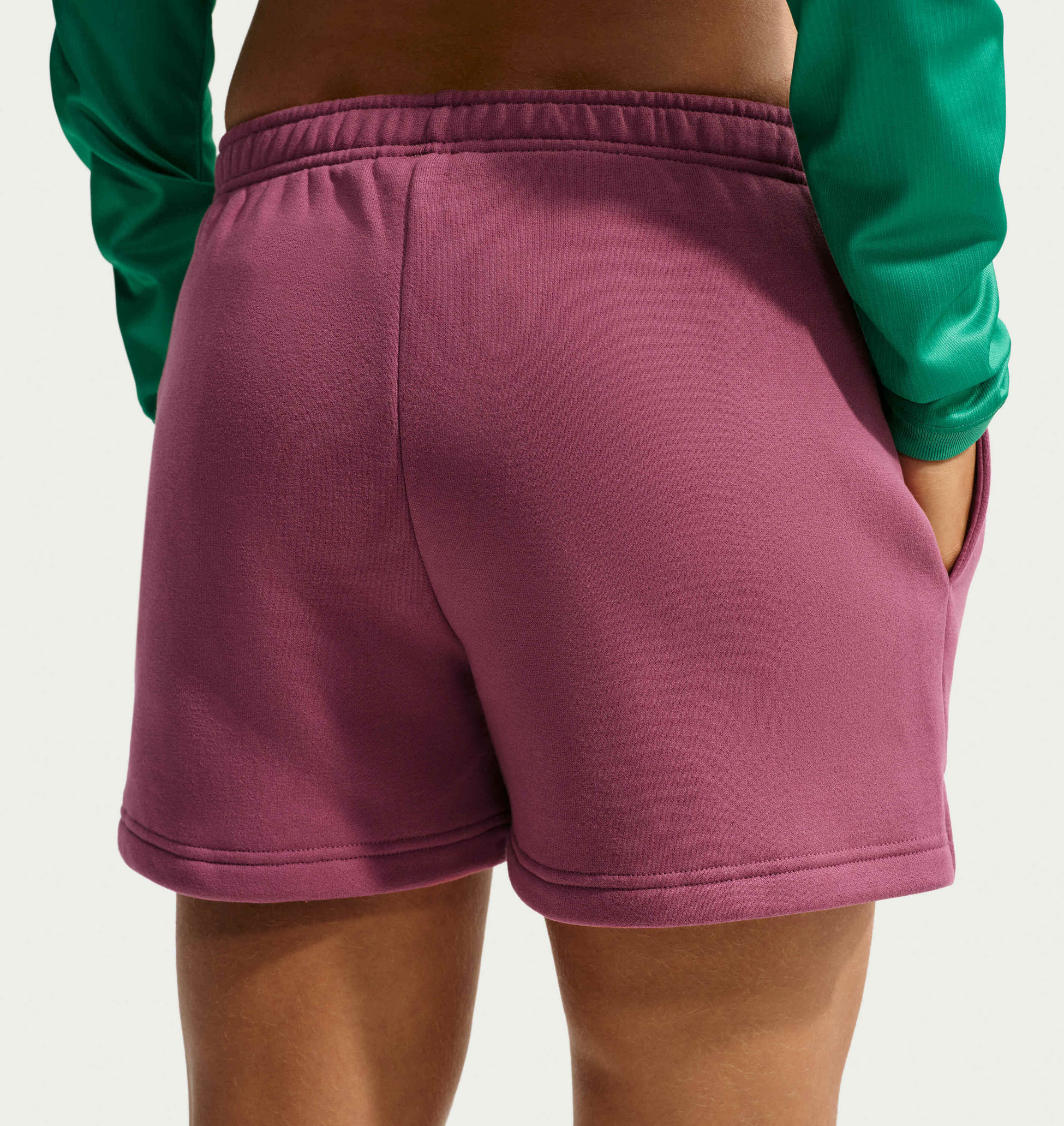 NIKE, Women's Mid-rise Shorts Studio Fleece Medium Weight