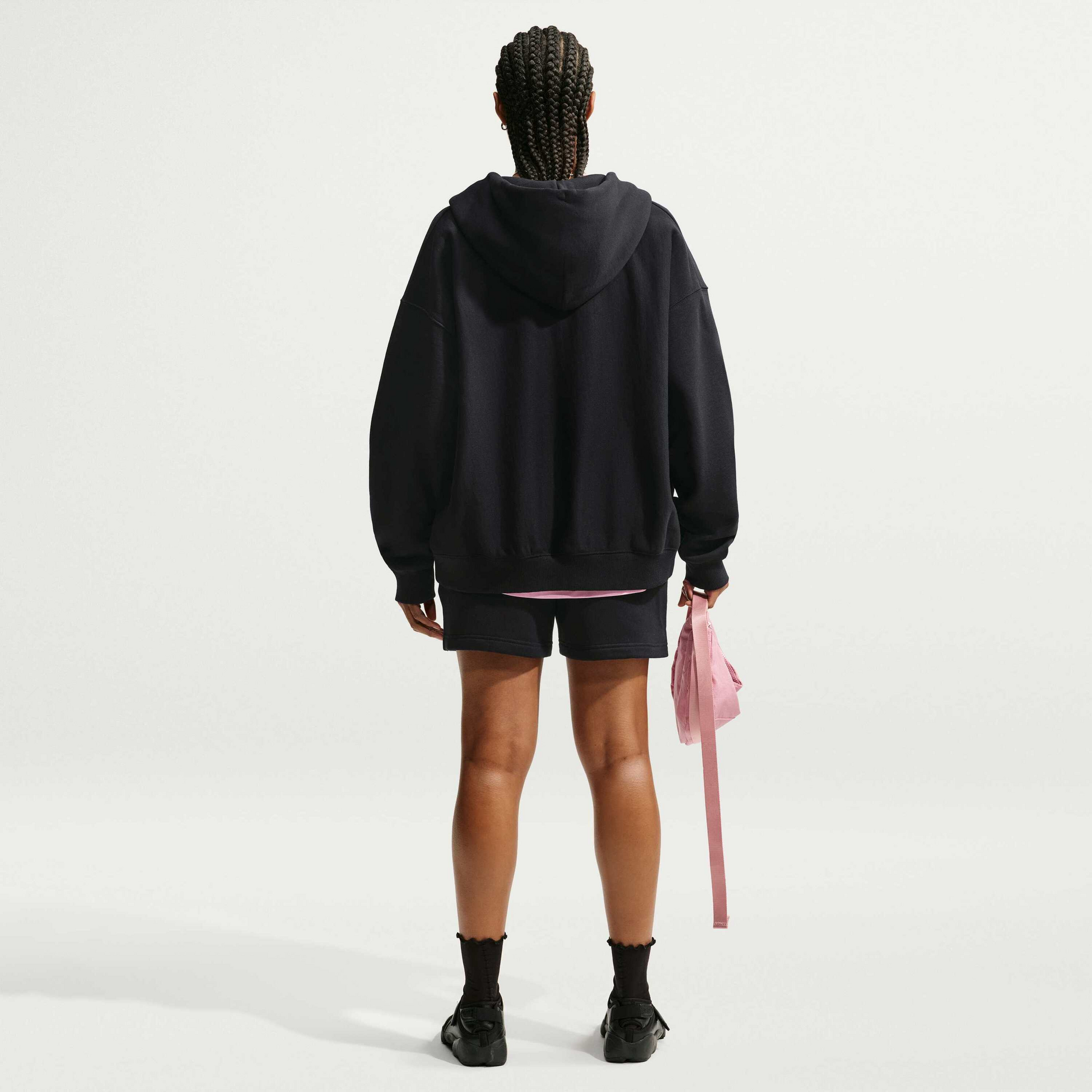NIKE, Women's Mid-rise Shorts Studio Fleece Medium Weight