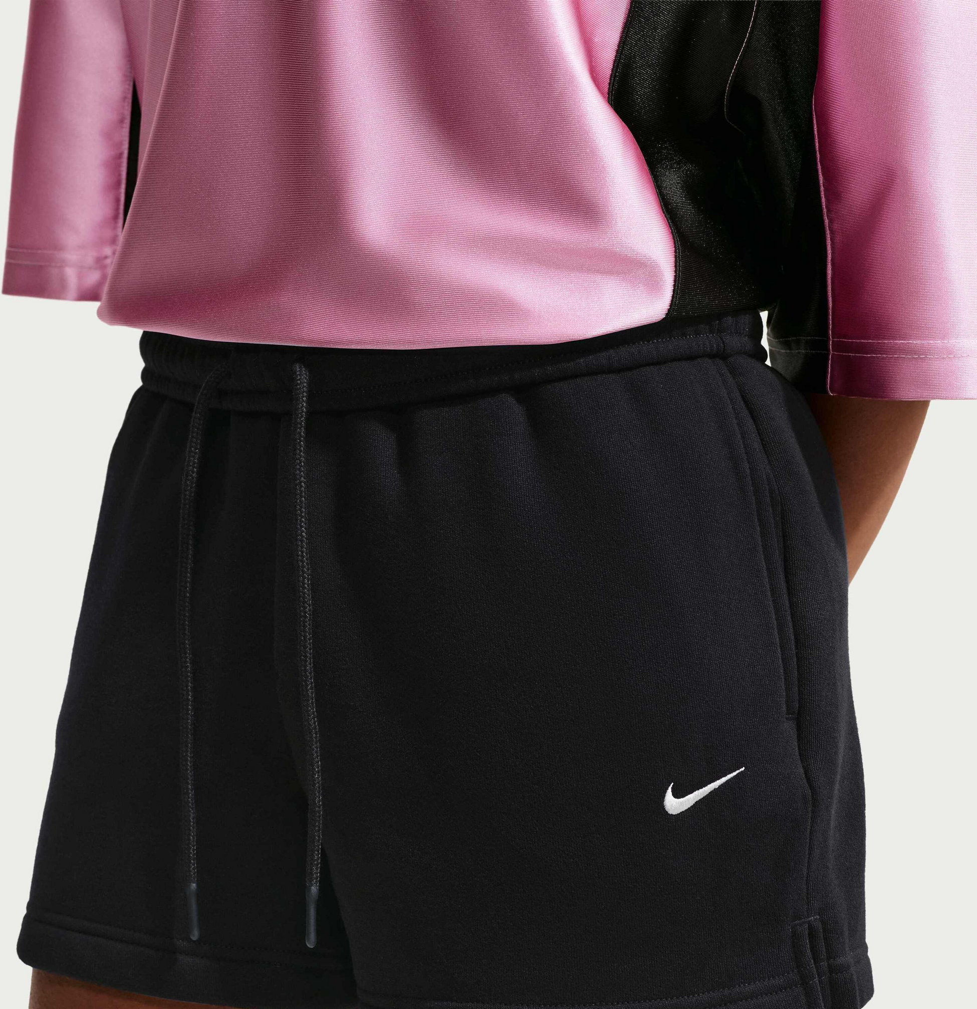 NIKE, Women's Mid-rise Shorts Studio Fleece Medium Weight