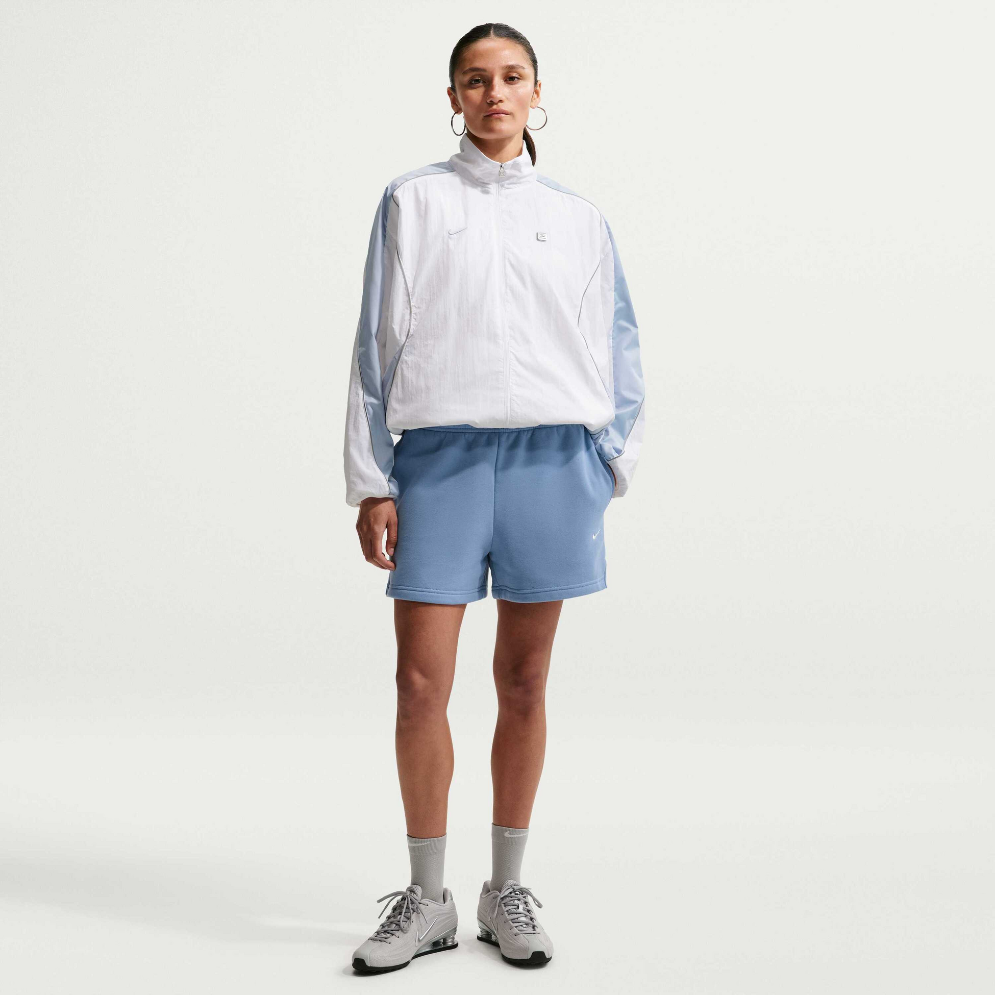 NIKE, Women's Mid-rise Shorts Studio Fleece Medium Weight