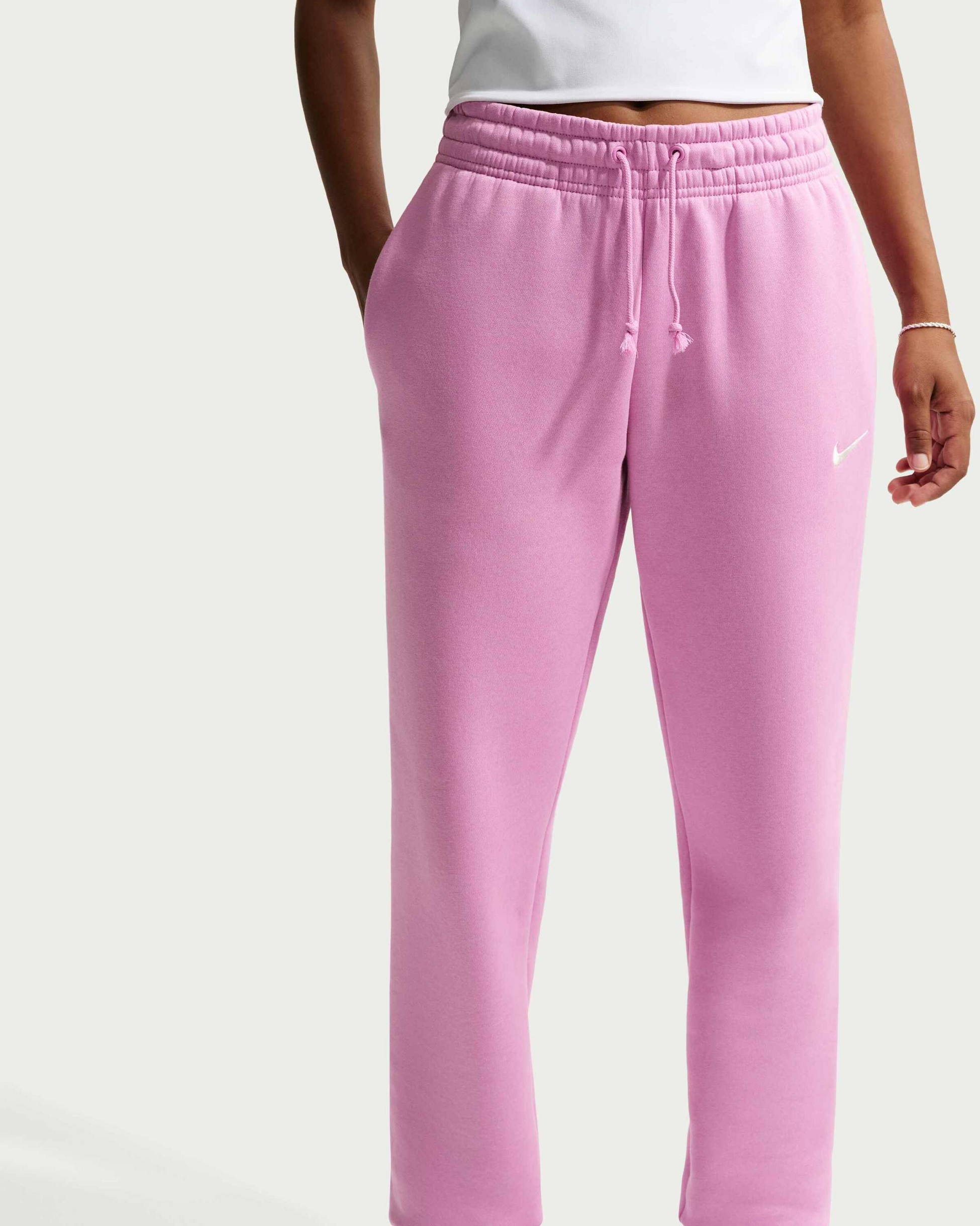 NIKE, Women's Mid-rise Tracksuit Bottoms Sportswear Phoenix Fleece