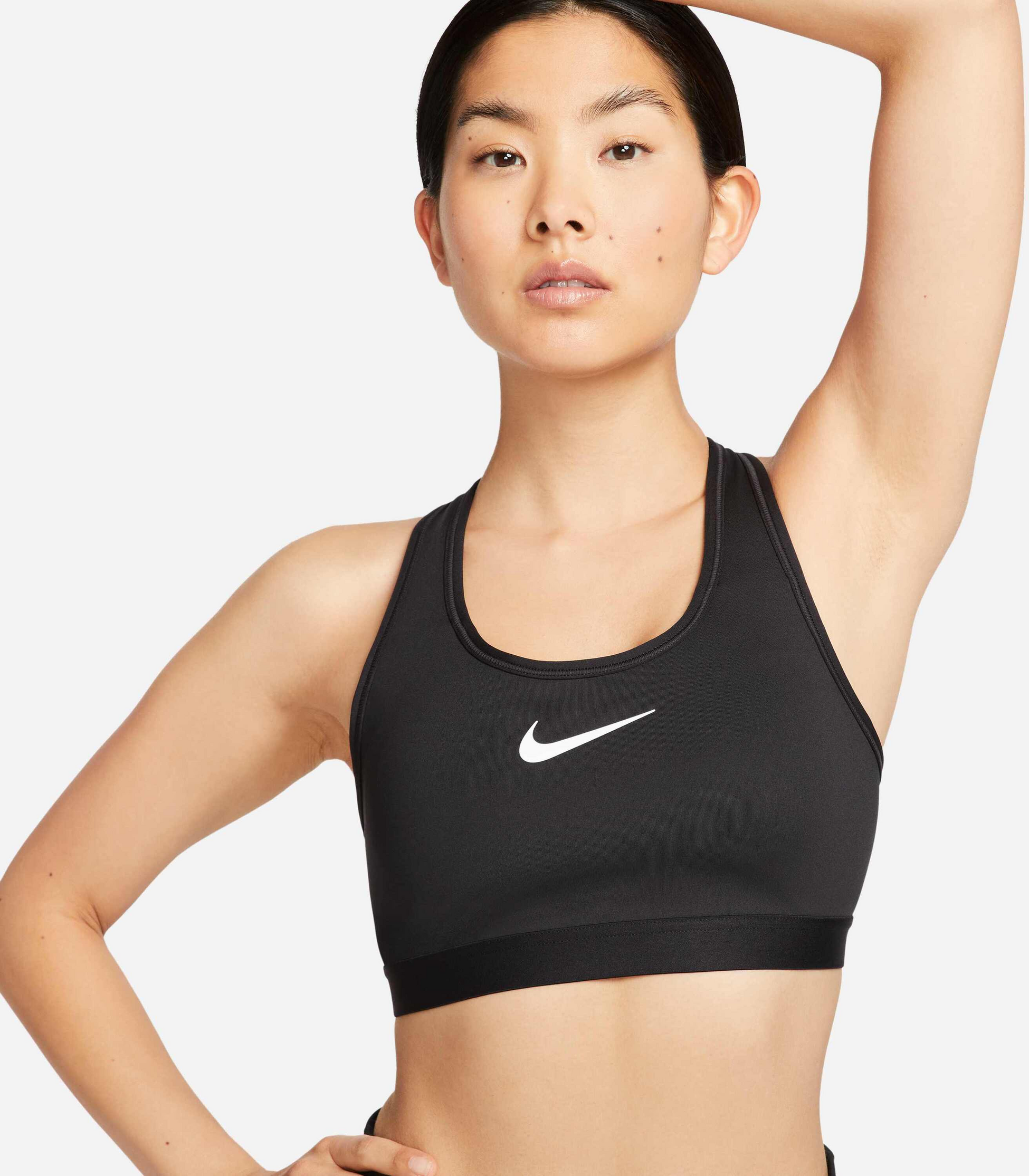 NIKE, Women's Non-padded Adjustable Sports Bra Swoosh High Support