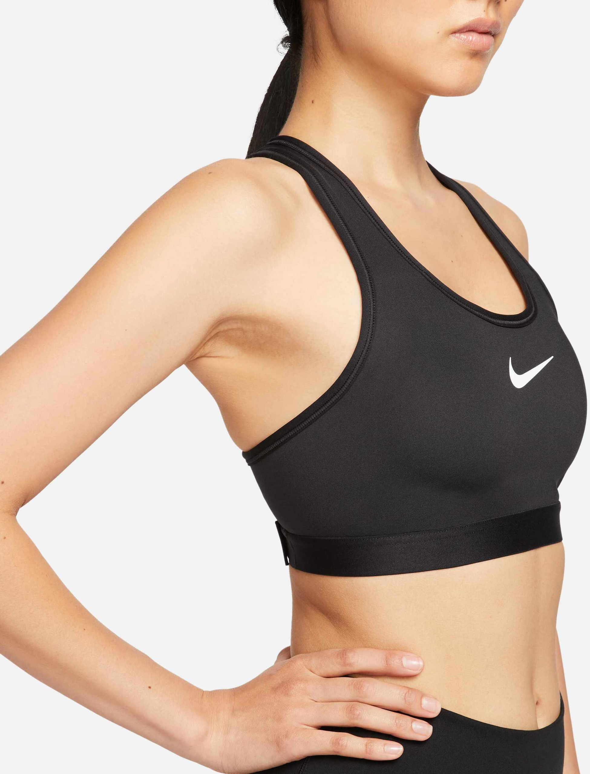 NIKE, Women's Non-padded Adjustable Sports Bra Swoosh High Support