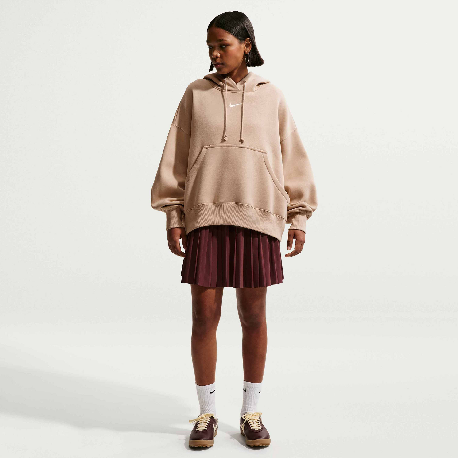 NIKE, Women's Over-oversized Pullover Hoodie Sportswear Phoenix Fleece