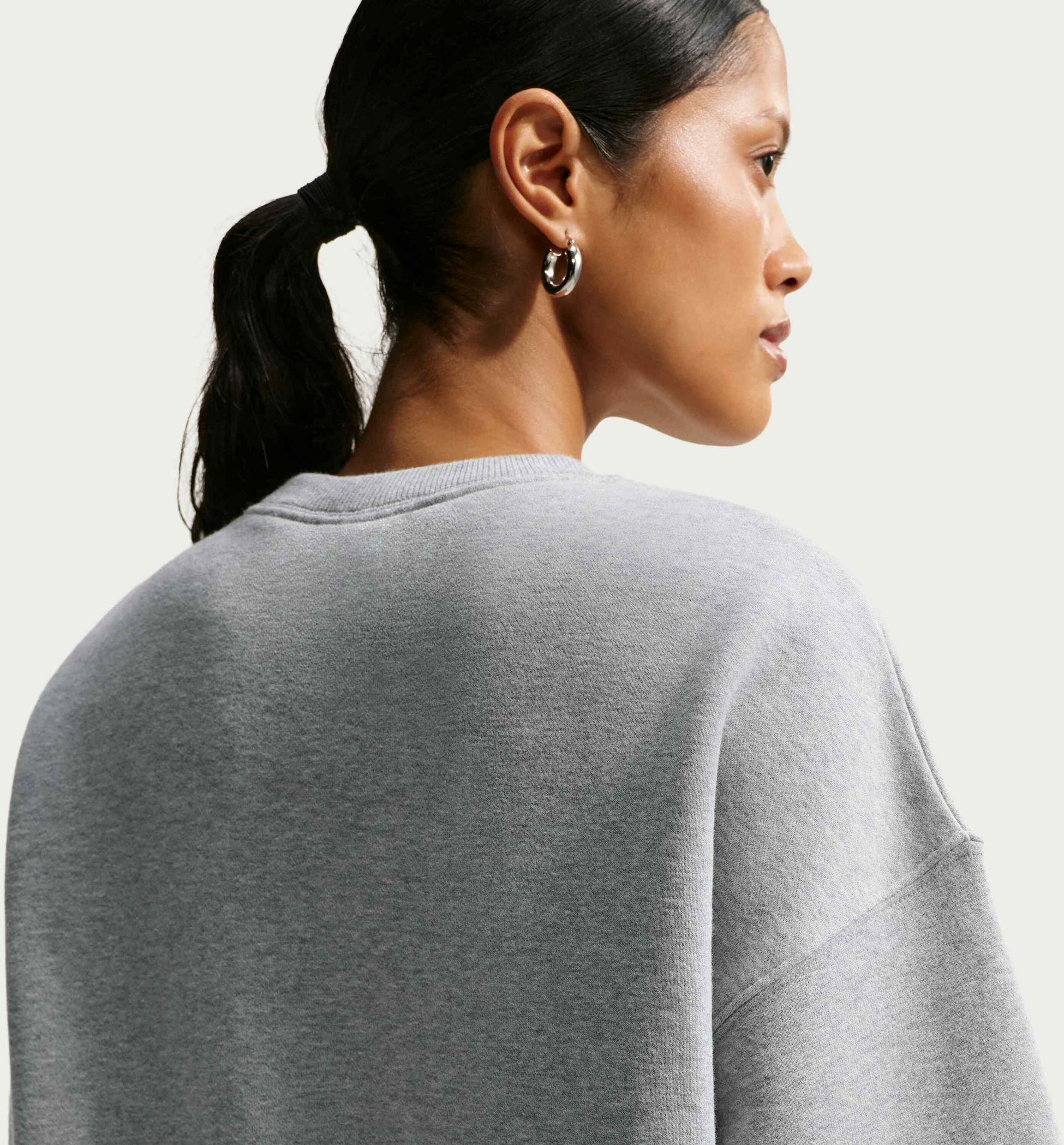 NIKE, Women's Oversized Crew-neck Sweatshirt Studio Fleece Medium Weight