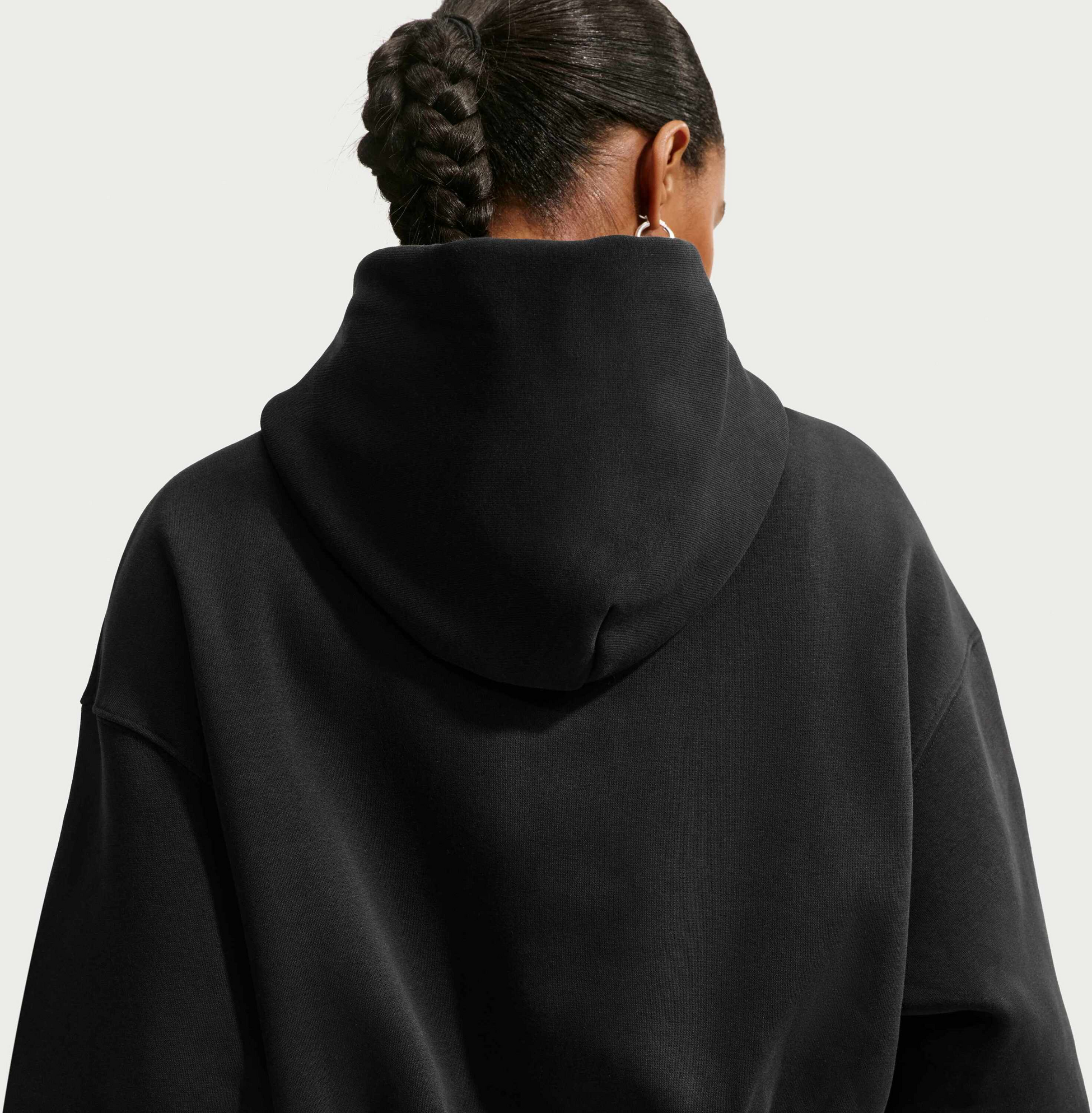 NIKE, Women's Oversized Cropped Henley Hoodie Sportswear Phoenix Fleece