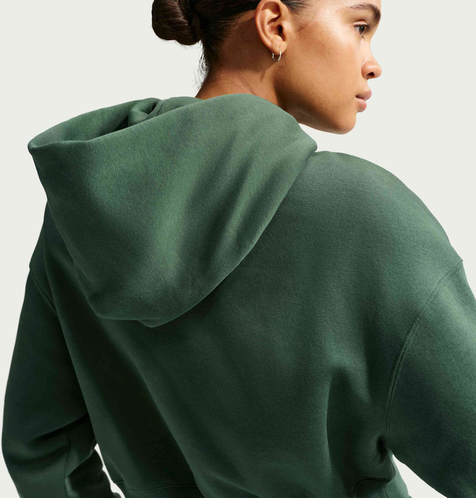 NIKE, Women's Oversized Cropped Henley Hoodie Sportswear Phoenix Fleece