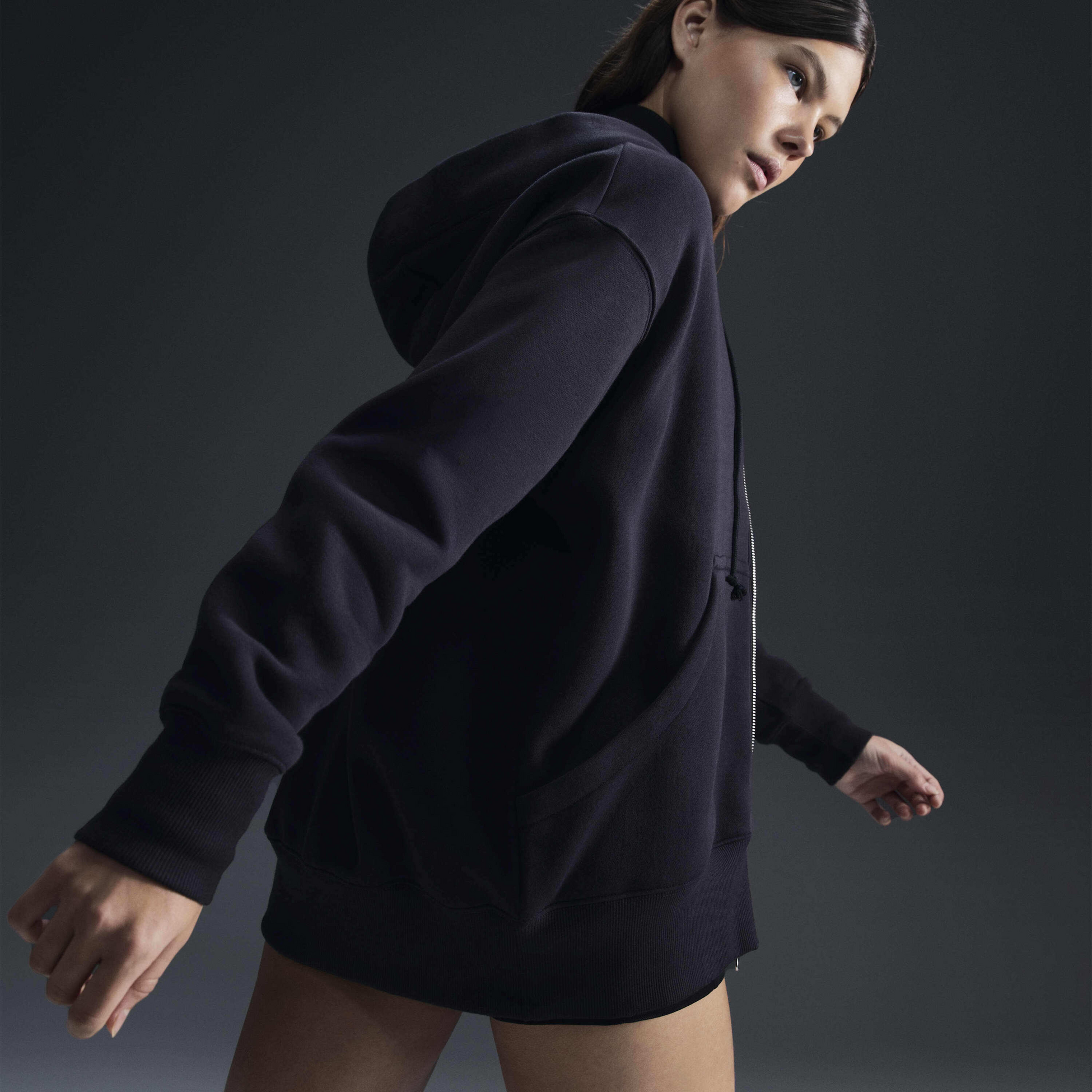 NIKE, Women's Oversized Full-zip Hoodie Sportswear Phoenix Fleece