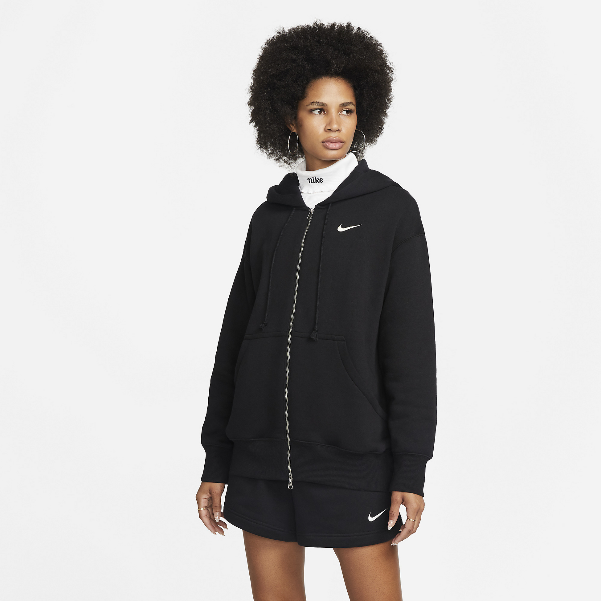 NIKE, Women's Oversized Full-zip Hoodie Sportswear Phoenix Fleece