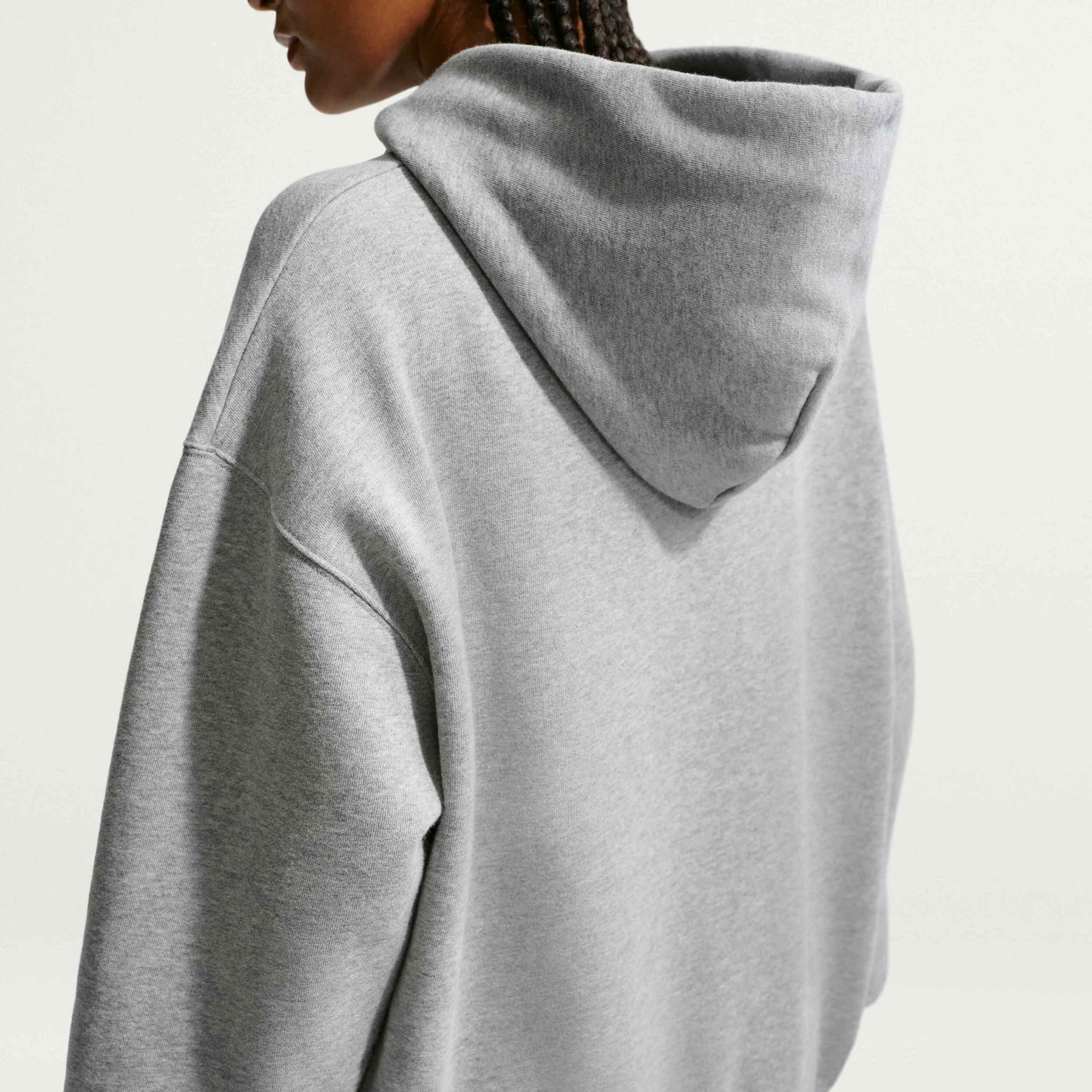 NIKE, Women's Oversized Full-zip Hoodie Studio Fleece Medium Weight
