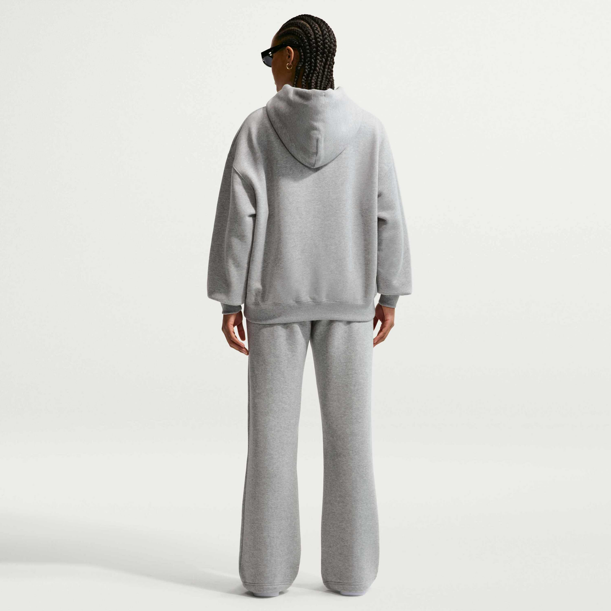 NIKE, Women's Oversized Full-zip Hoodie Studio Fleece Medium Weight