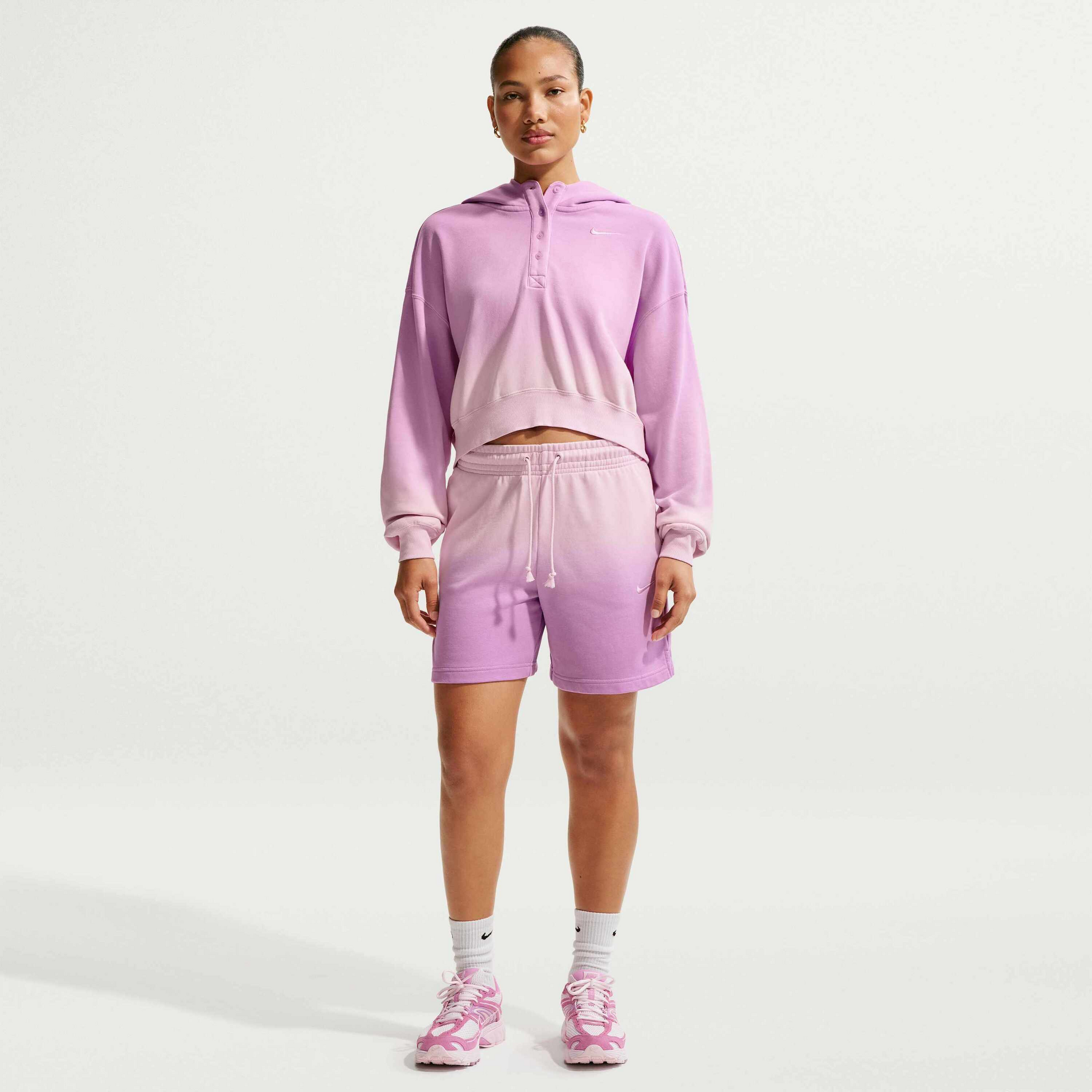 NIKE, Women's Oversized Henley Hoodie Sportswear Phoenix Fleece