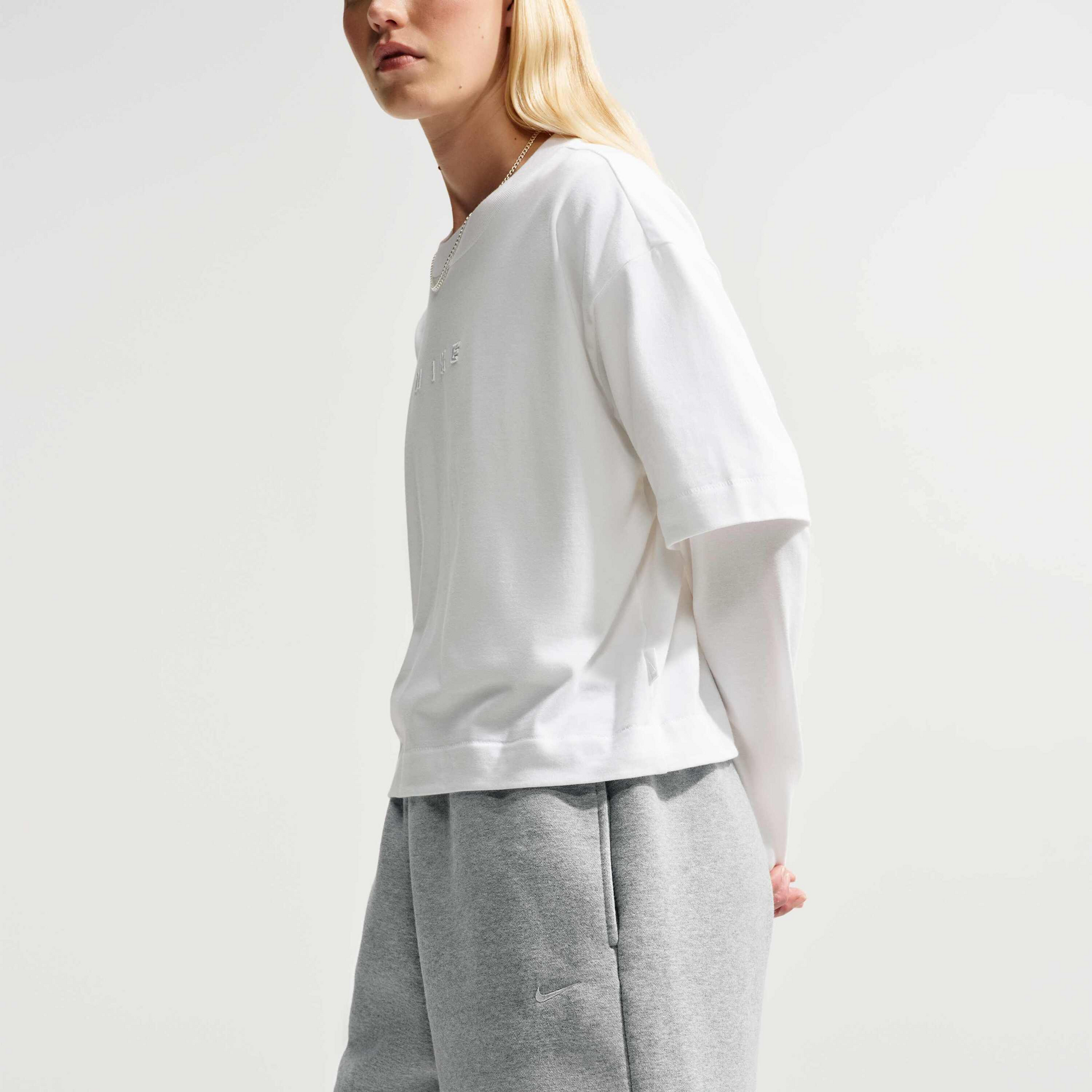 NIKE, Women's Oversized High-rise Shorts Studio Fleece Medium Weight