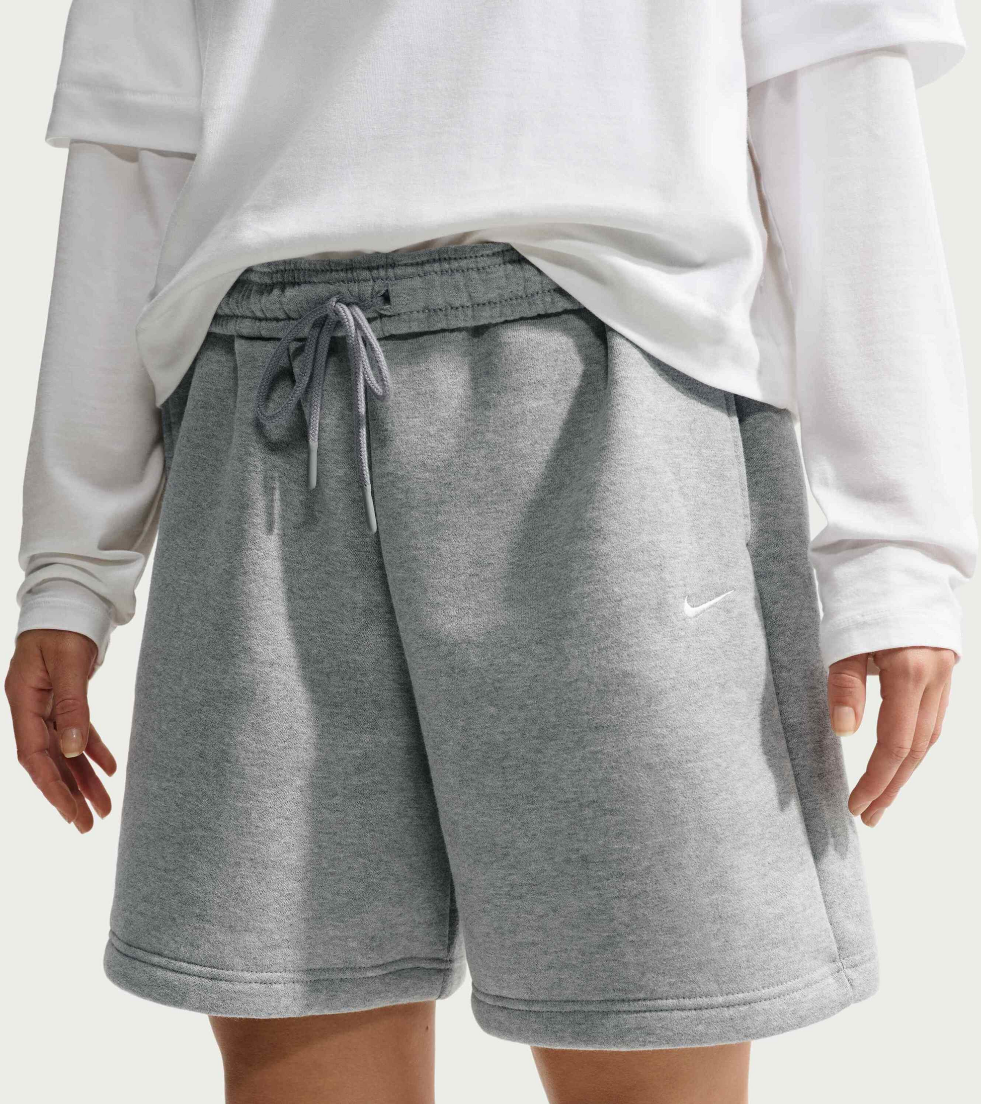 NIKE, Women's Oversized High-rise Shorts Studio Fleece Medium Weight