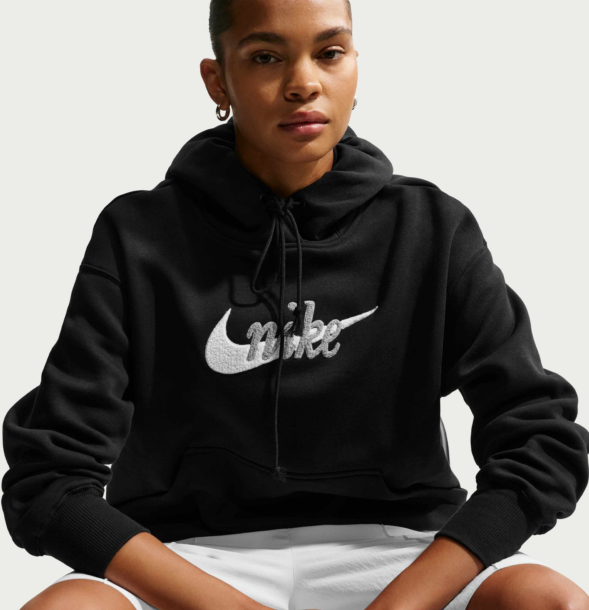 NIKE, Women's Oversized Logo Hoodie Sportswear Phoenix Fleece
