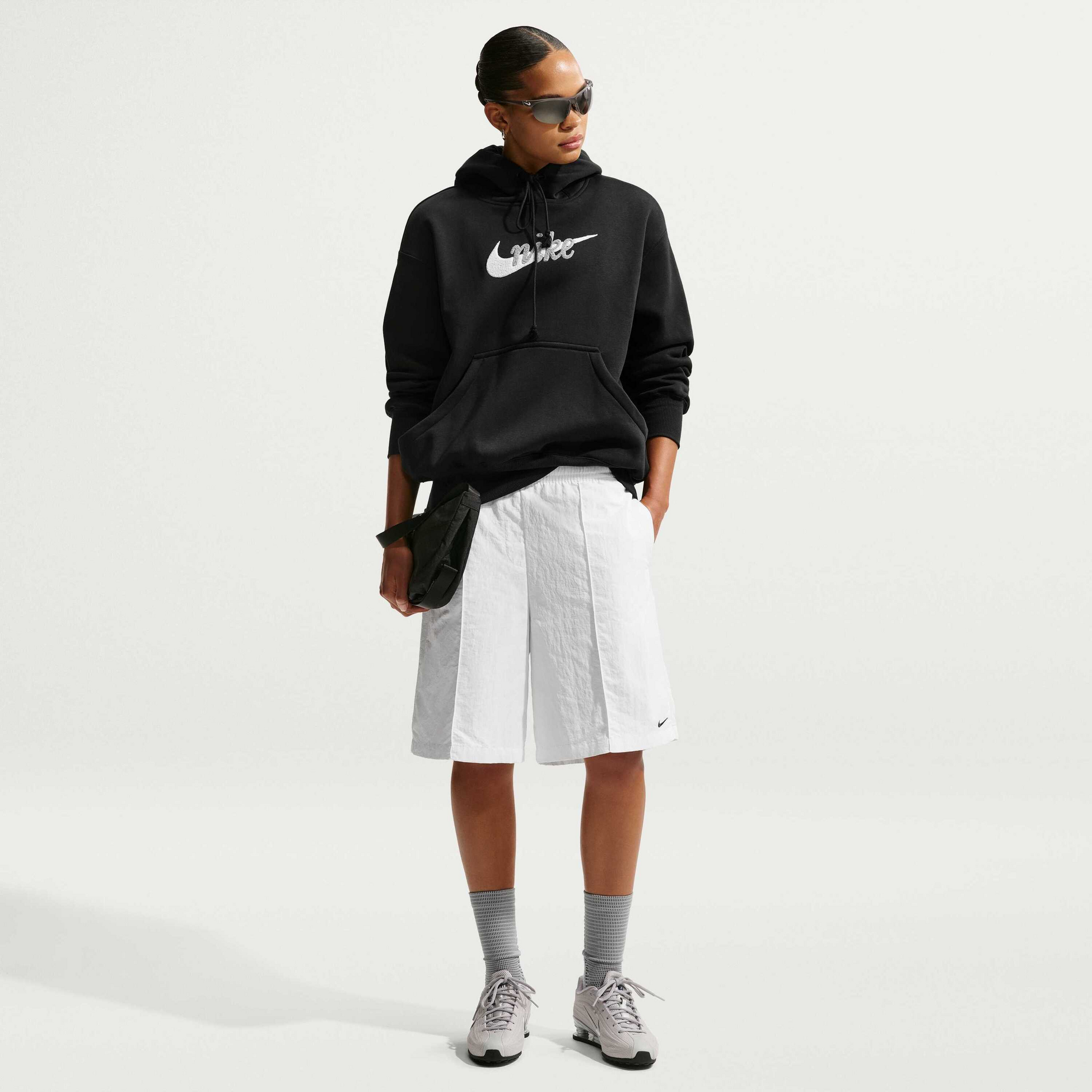 NIKE, Women's Oversized Logo Hoodie Sportswear Phoenix Fleece