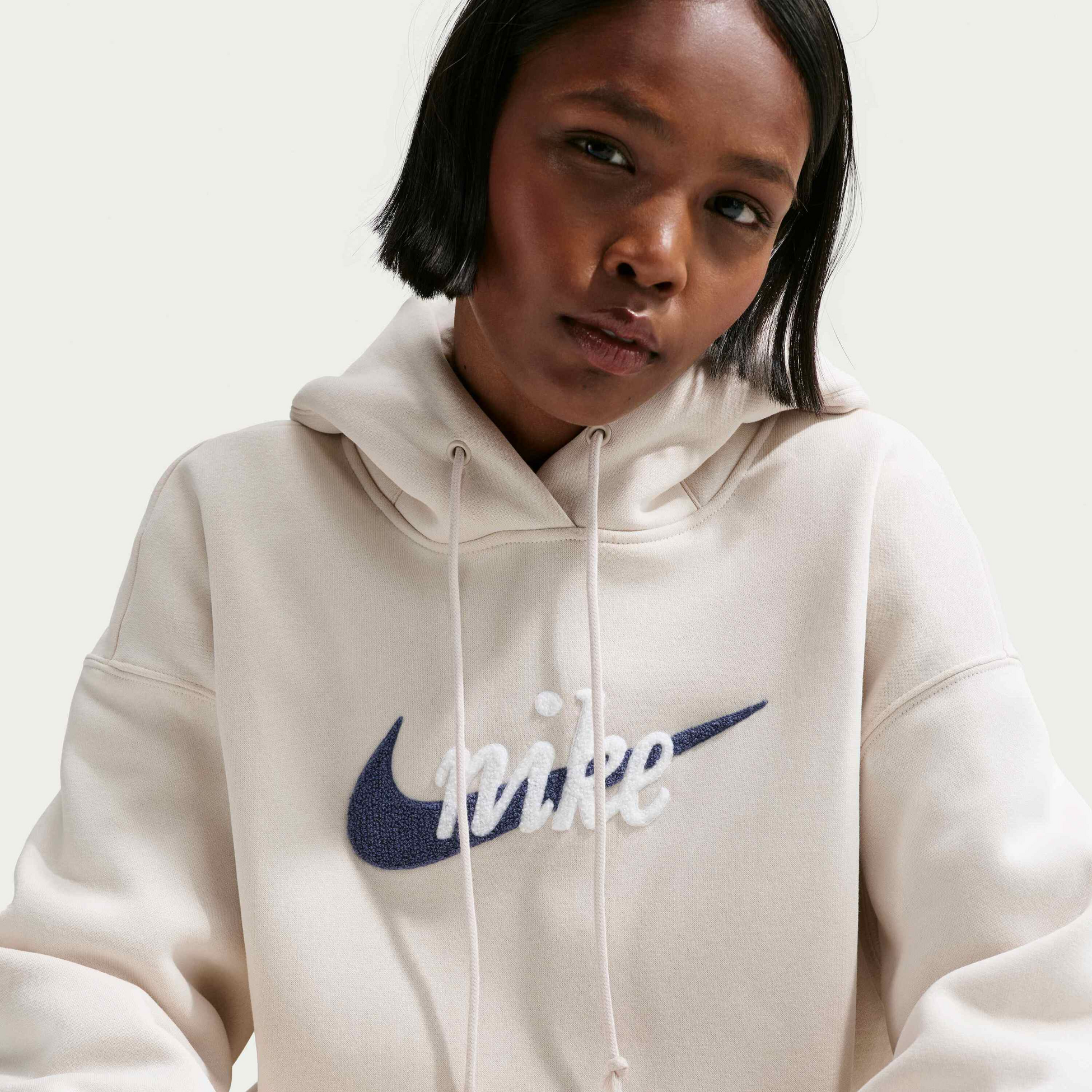 NIKE, Women's Oversized Logo Hoodie Sportswear Phoenix Fleece