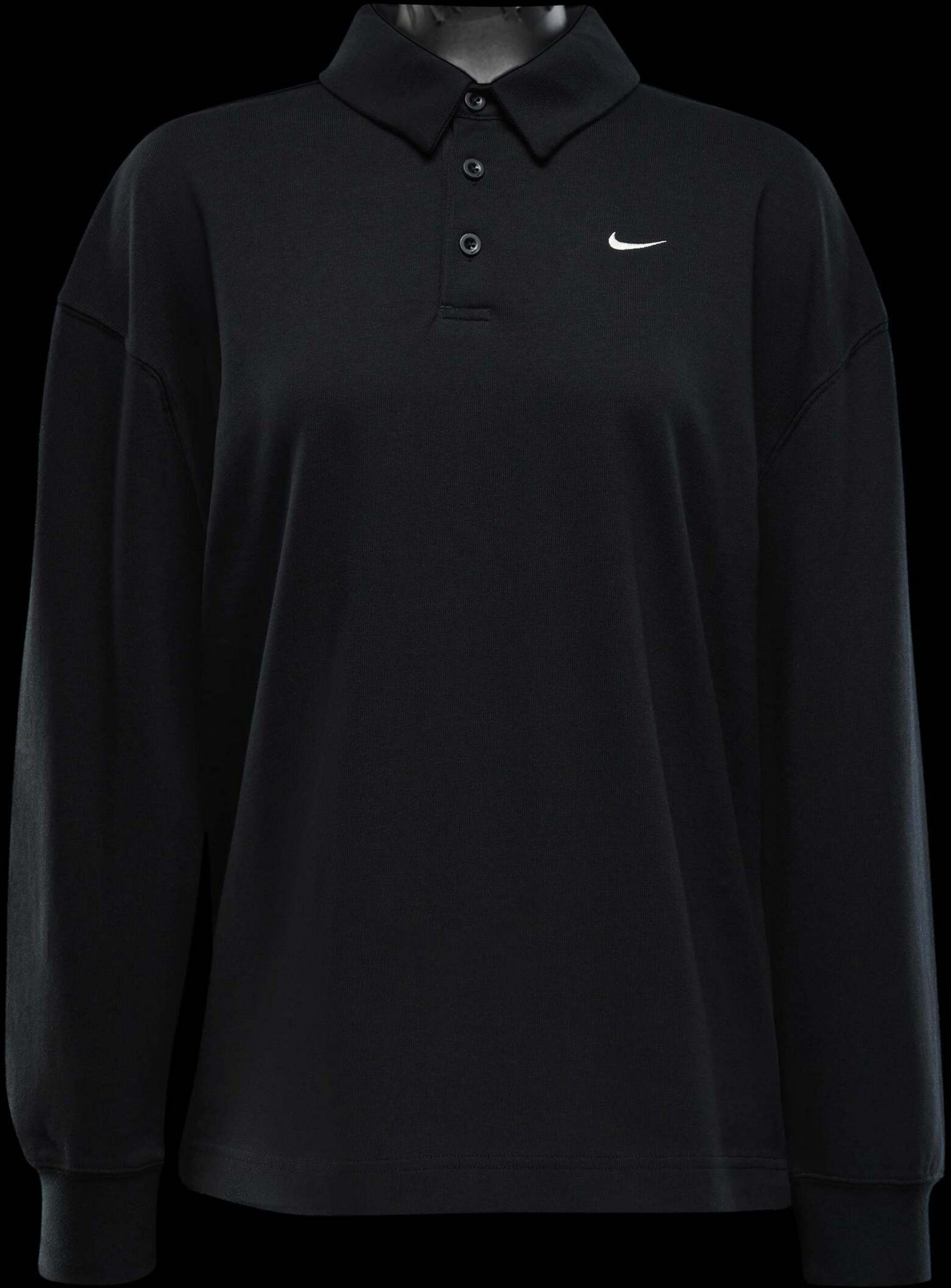 NIKE, Women's Oversized Long-sleeve Polo Sportswear Essential