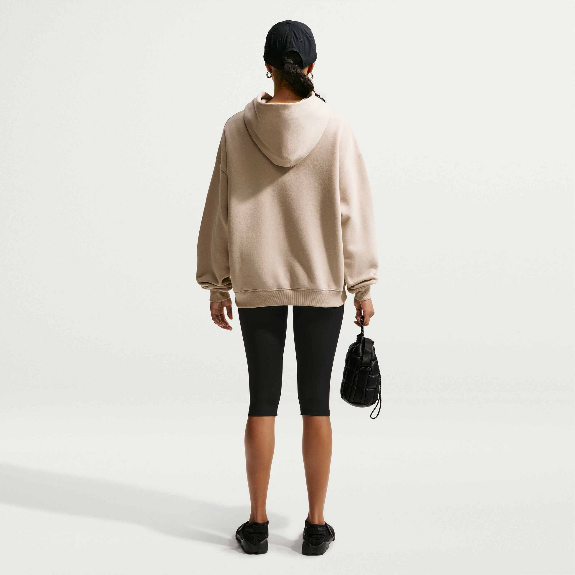 NIKE, Women's Oversized Pullover Hoodie Studio Fleece Medium Weight
