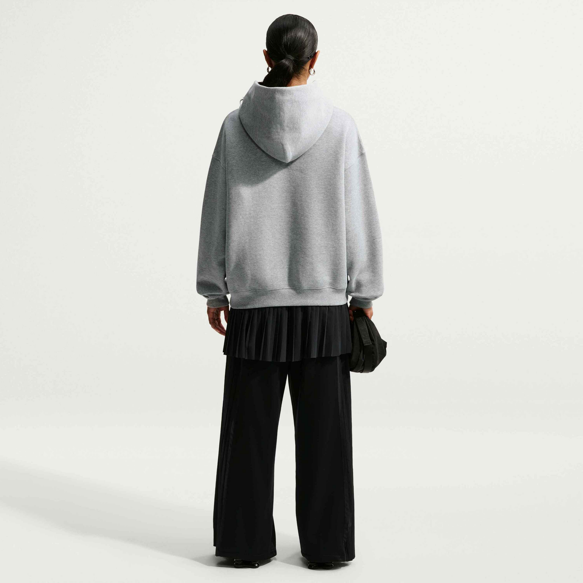 NIKE, Women's Oversized Pullover Hoodie Studio Fleece Medium Weight