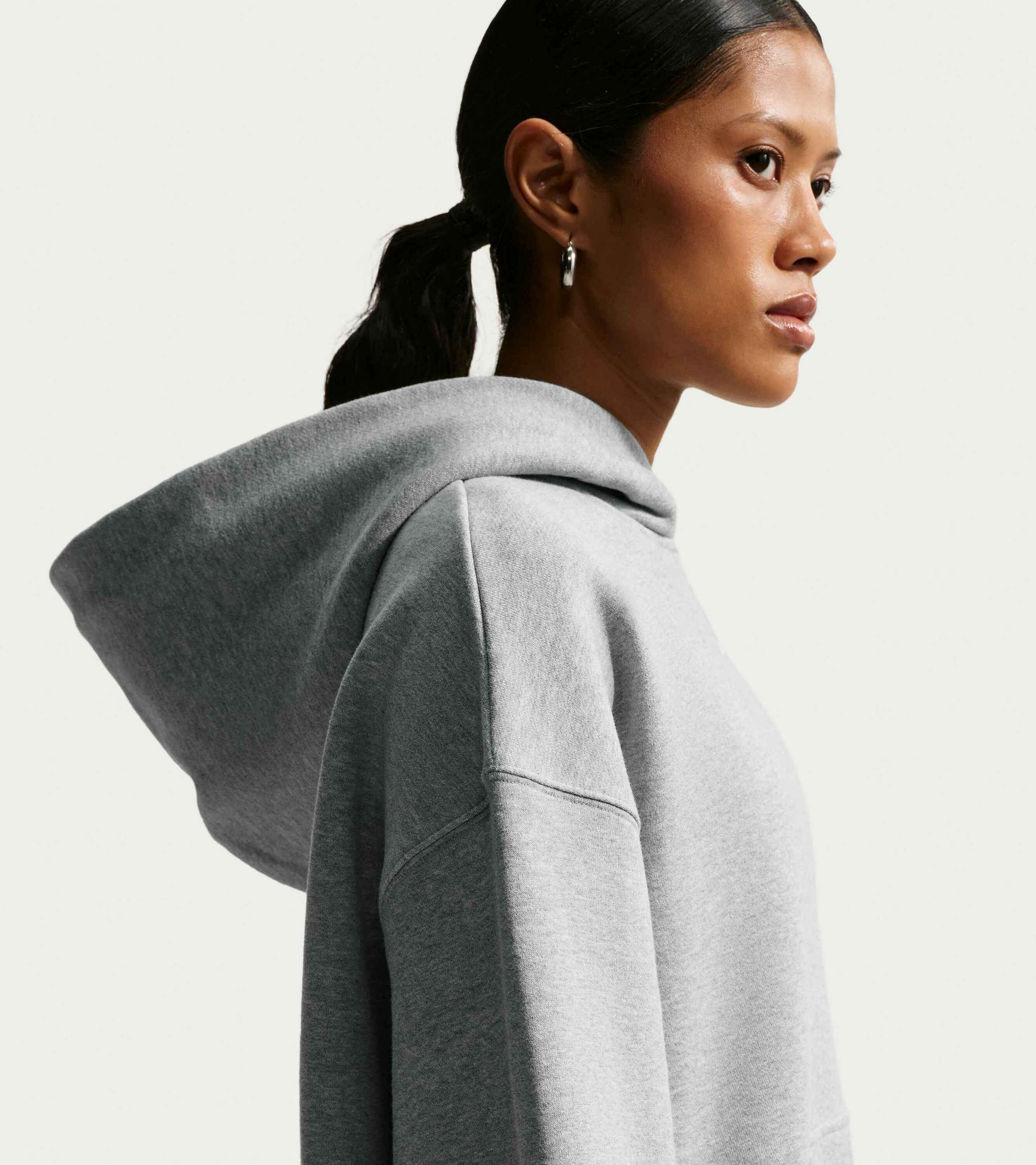NIKE, Women's Oversized Pullover Hoodie Studio Fleece Medium Weight