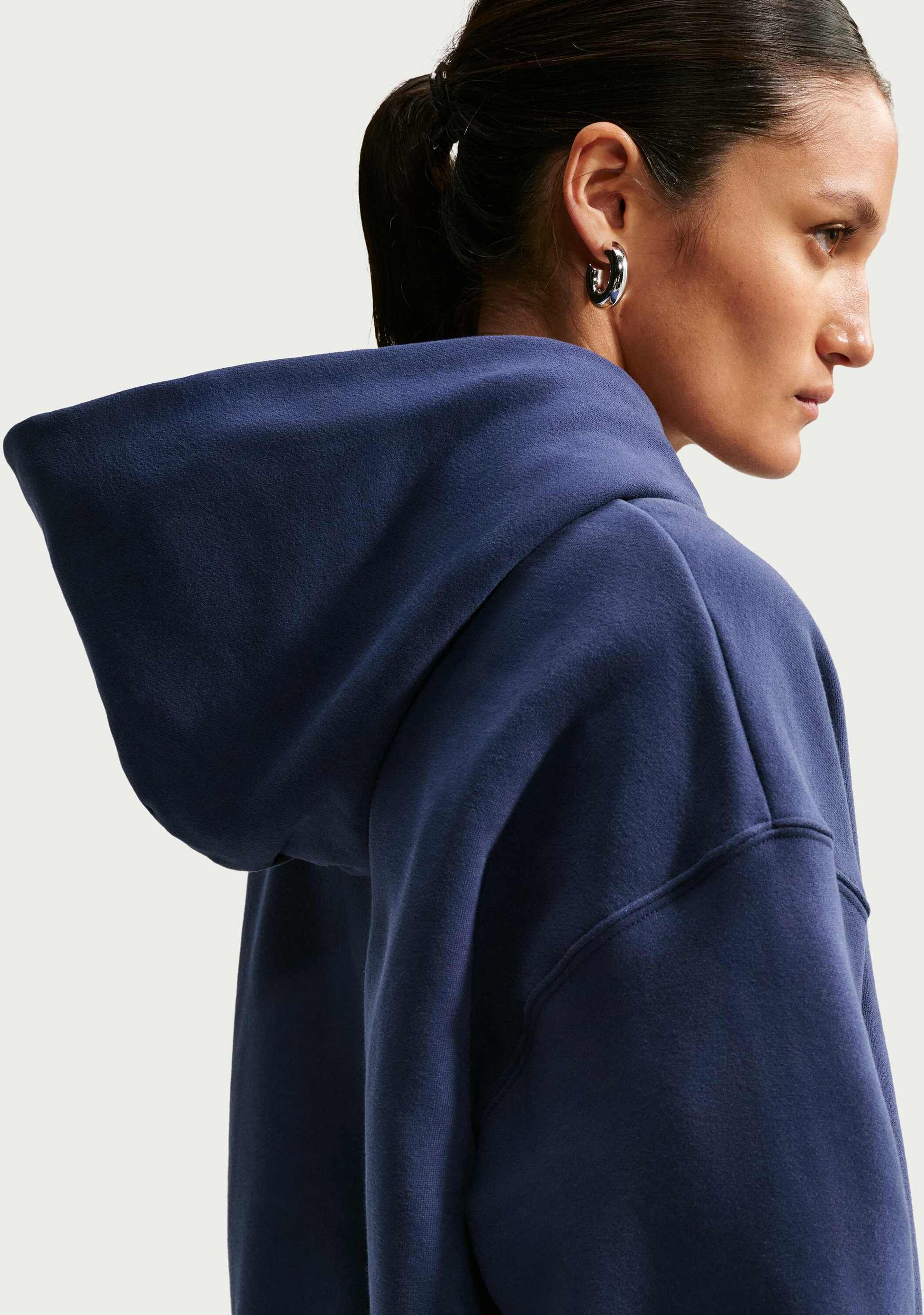 NIKE, Women's Oversized Pullover Hoodie Studio Fleece Medium Weight