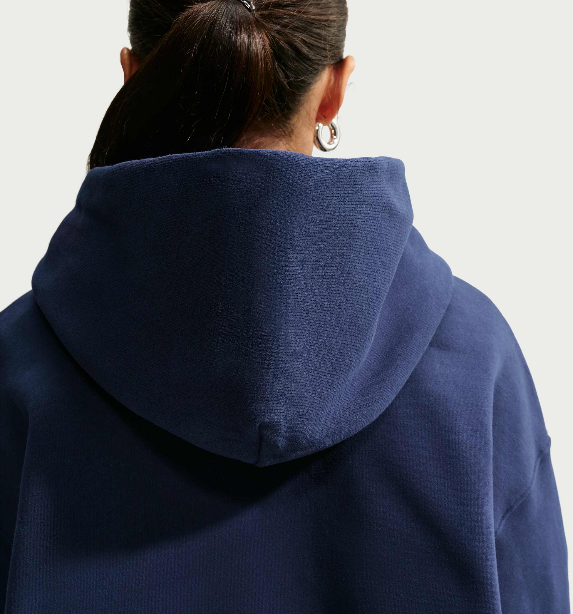 NIKE, Women's Oversized Pullover Hoodie Studio Fleece Medium Weight
