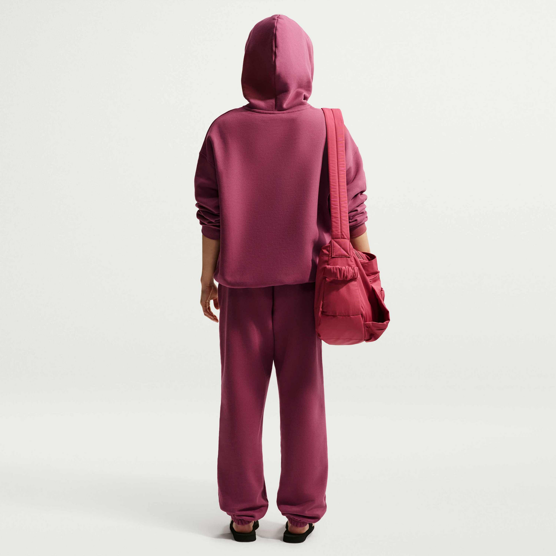 NIKE, Women's Oversized Pullover Hoodie Studio Fleece Medium Weight