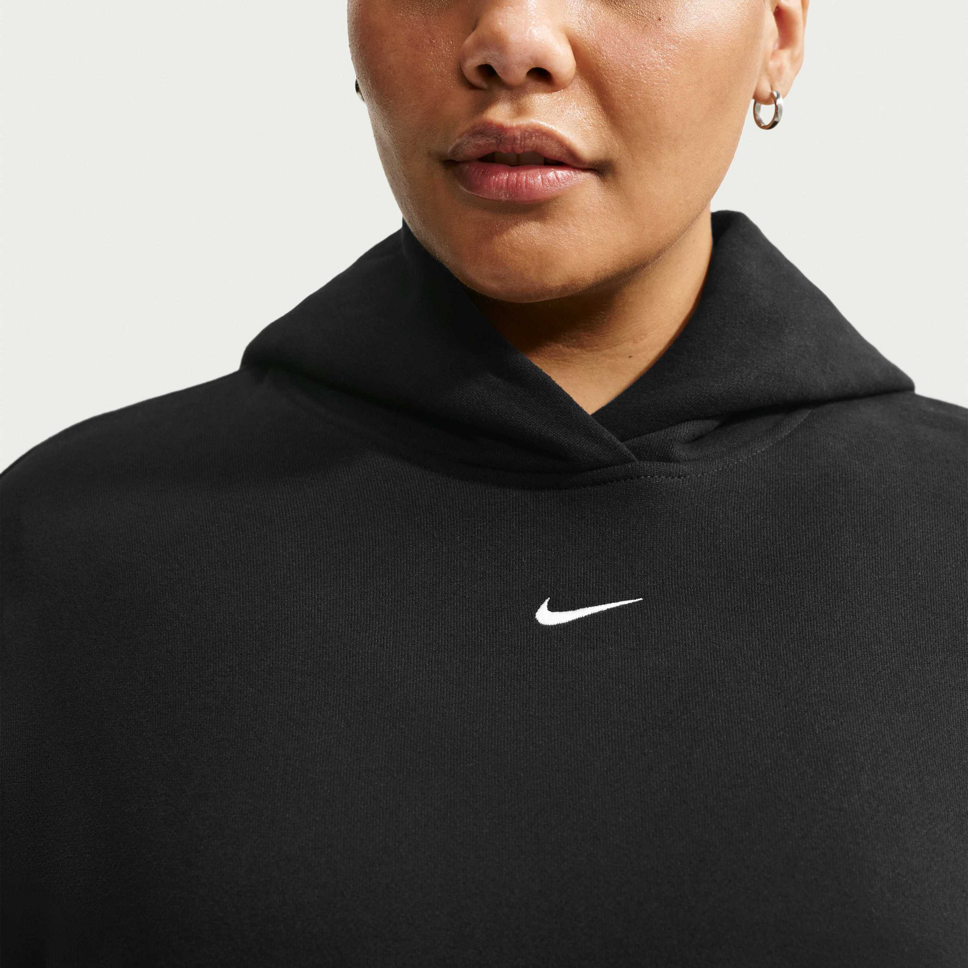 NIKE, Women's Oversized Pullover Hoodie Studio Fleece Medium Weight