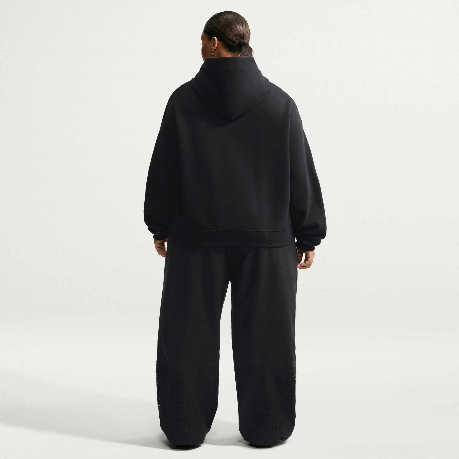 NIKE, Women's Oversized Pullover Hoodie Studio Fleece Medium Weight
