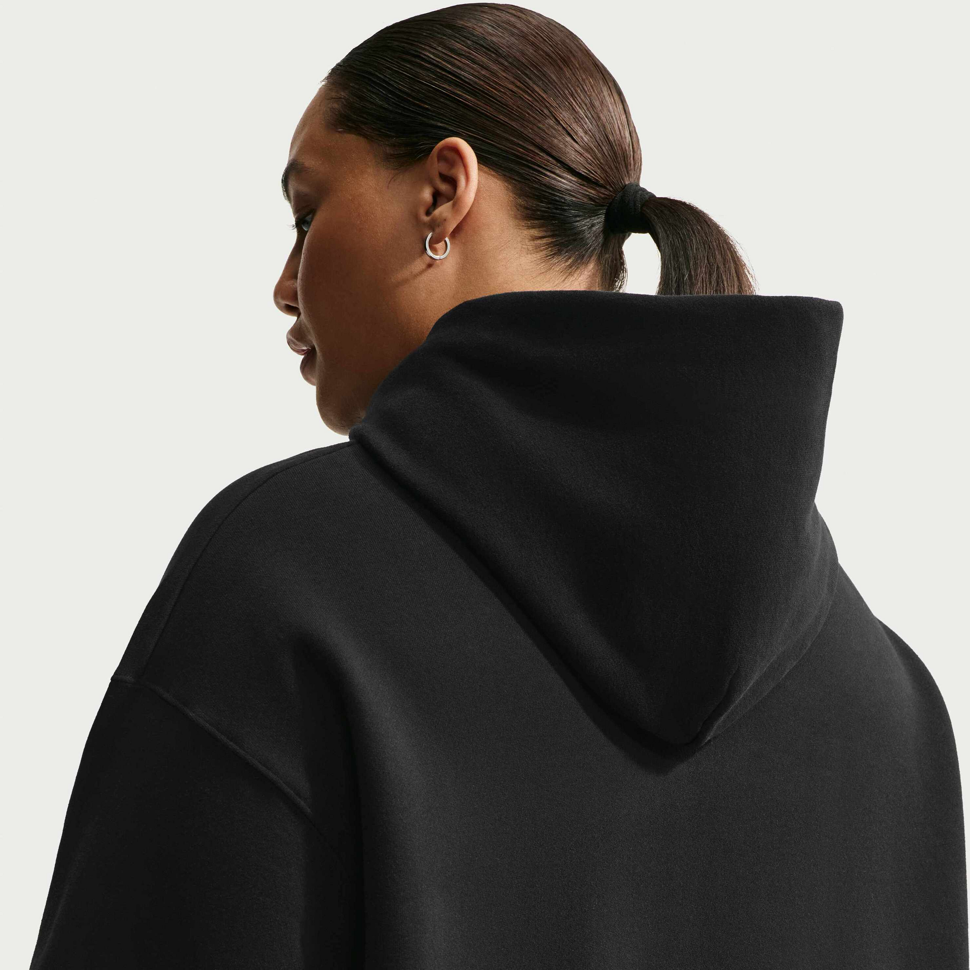 NIKE, Women's Oversized Pullover Hoodie Studio Fleece Medium Weight
