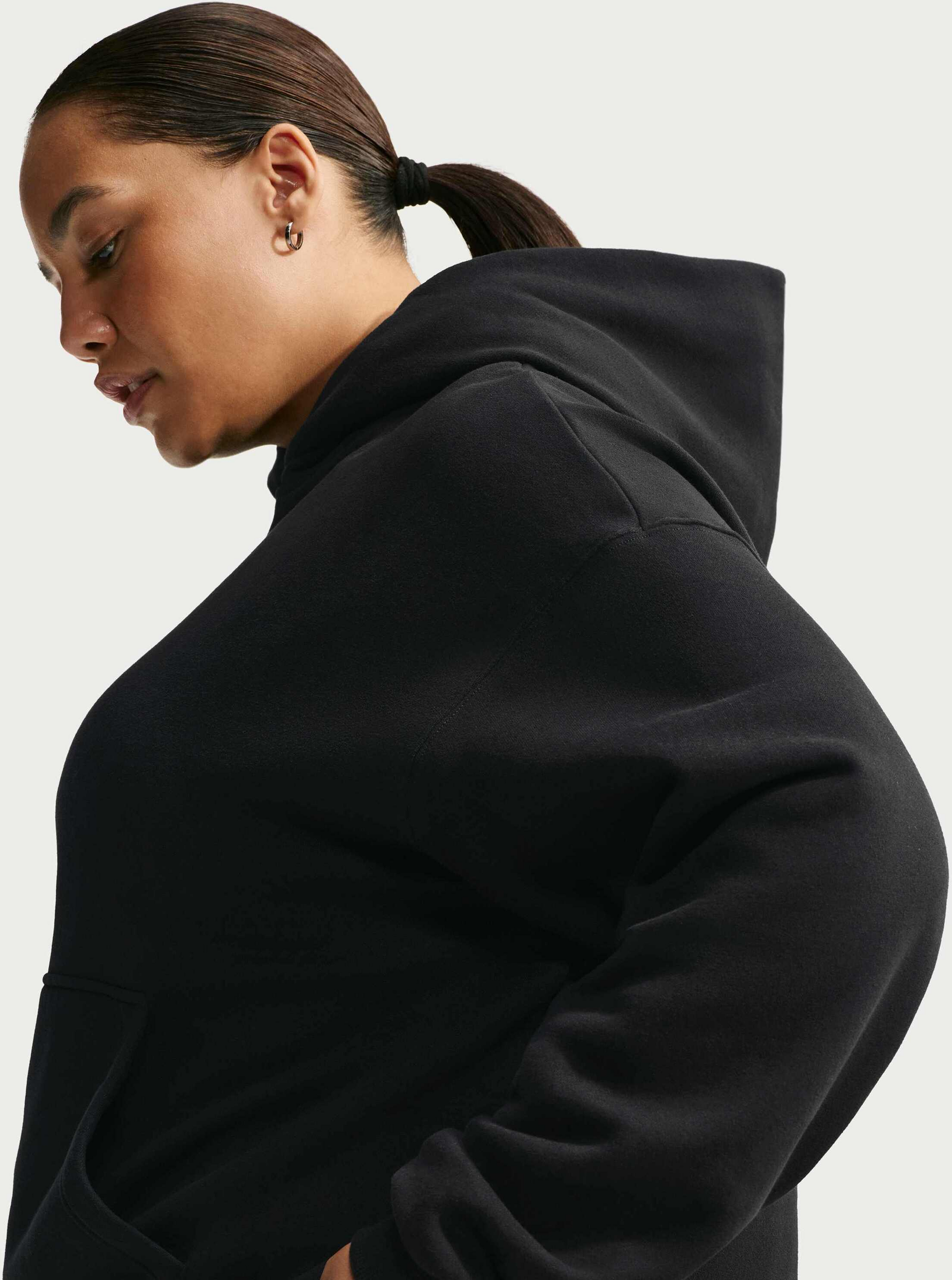 NIKE, Women's Oversized Pullover Hoodie Studio Fleece Medium Weight