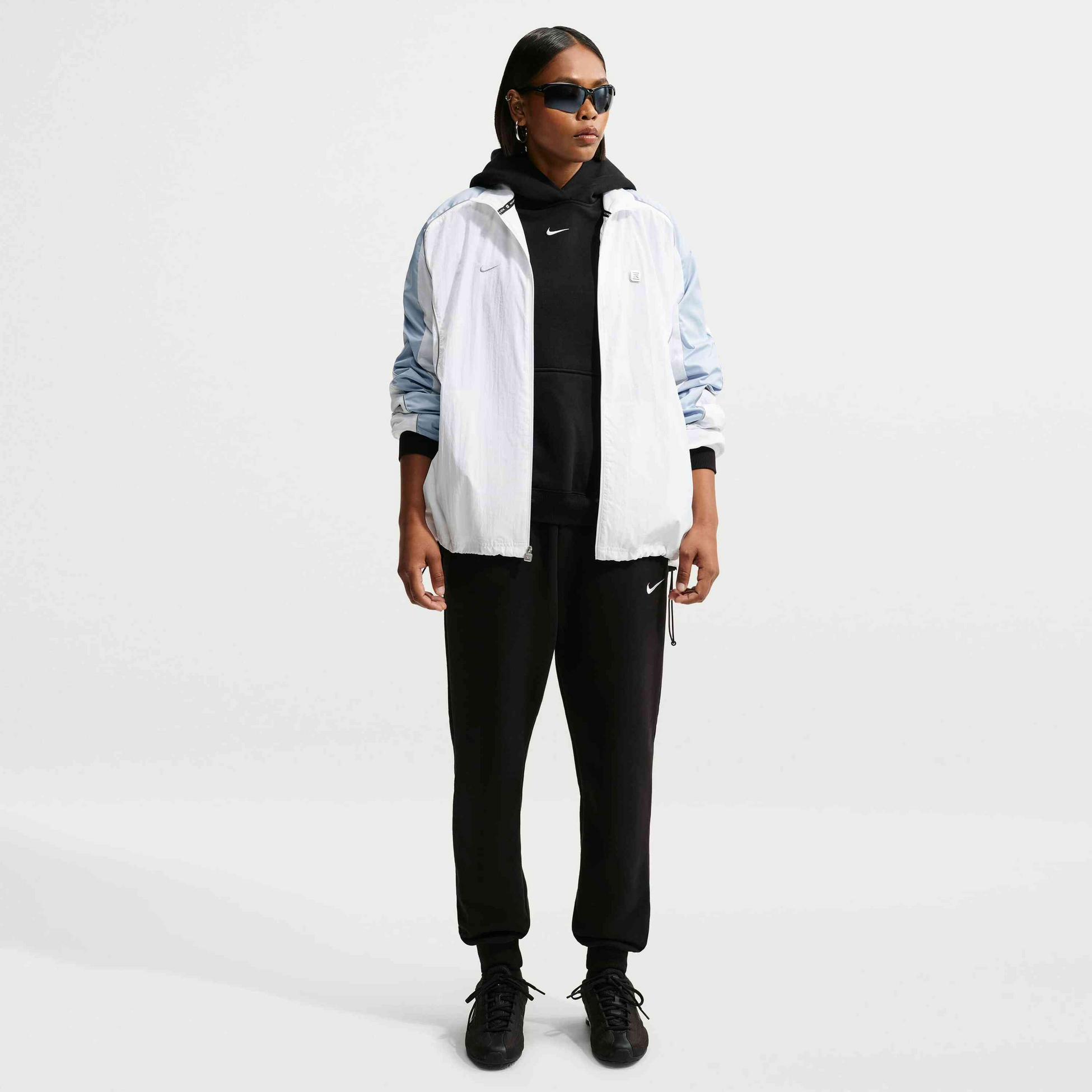 NIKE, Women's Oversized Pullover Hoodie Studio Fleece Medium Weight