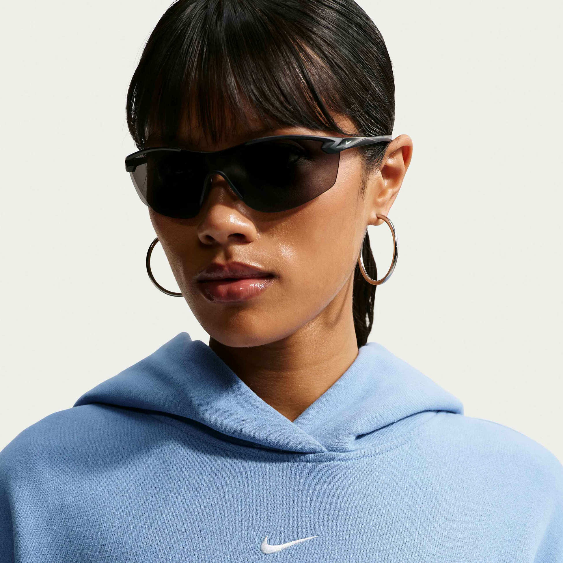 NIKE, Women's Oversized Pullover Hoodie Studio Fleece Medium Weight