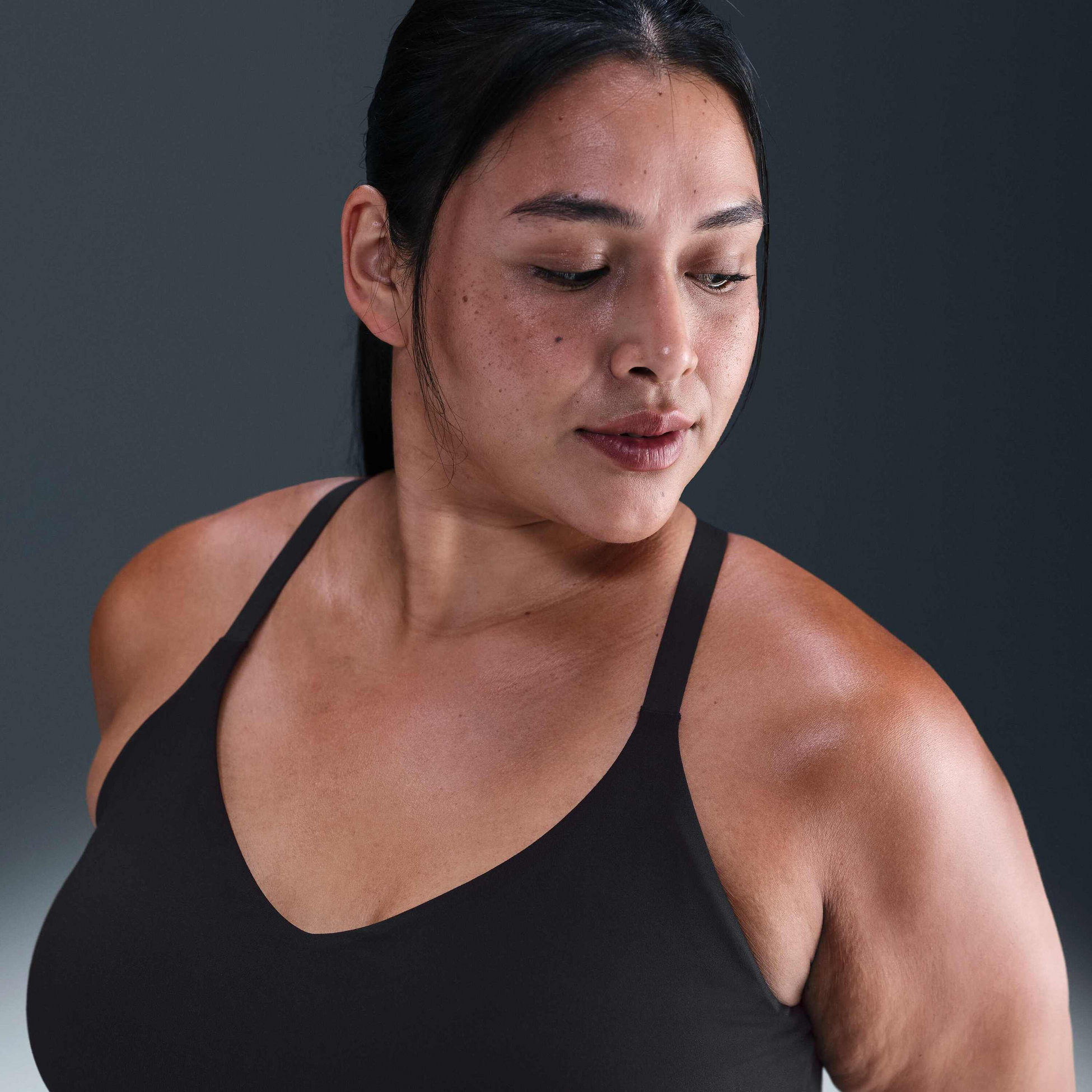NIKE, Women's Padded Adjustable Sports Bra (plus Size) Indy Light-support