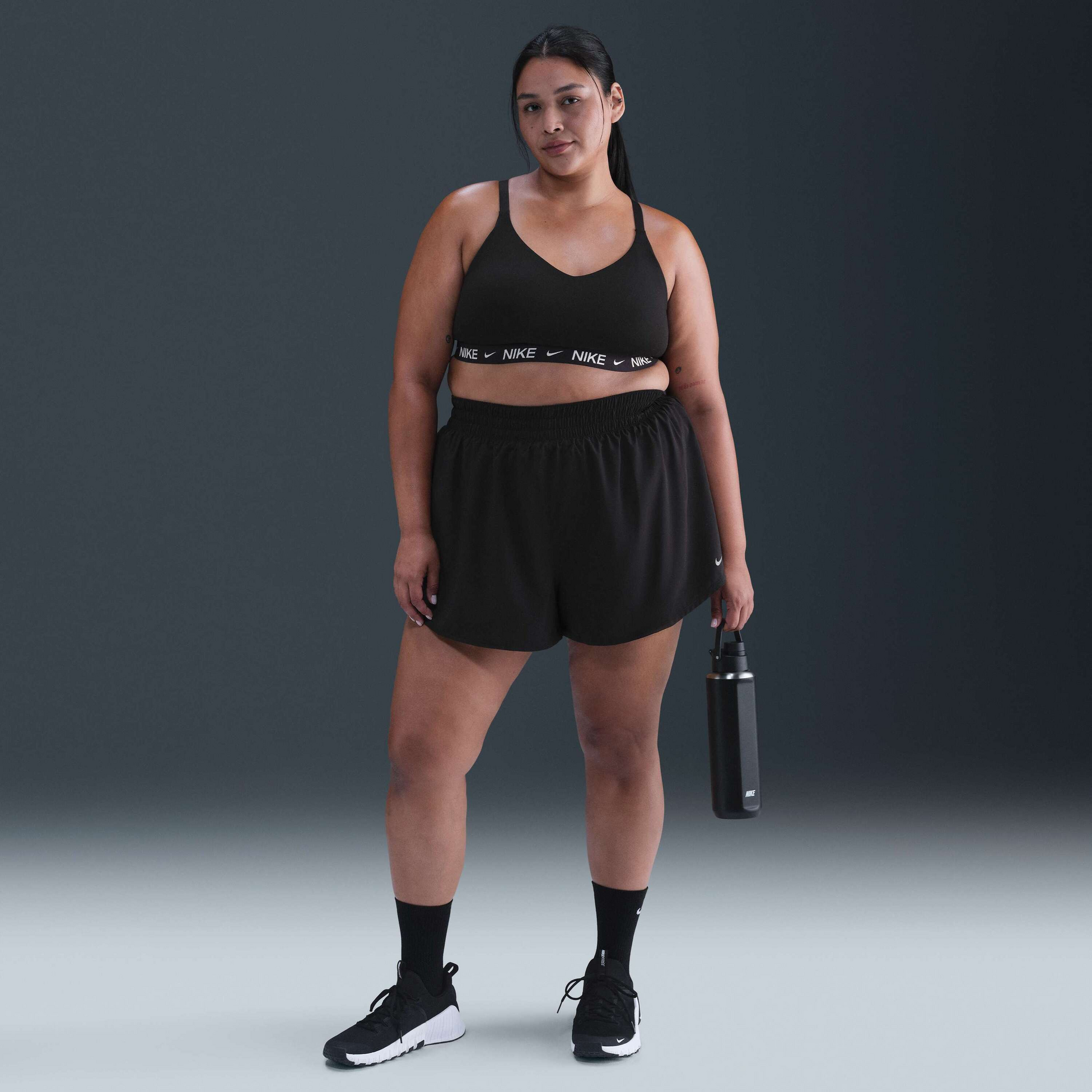 NIKE, Women's Padded Adjustable Sports Bra (plus Size) Indy Light-support