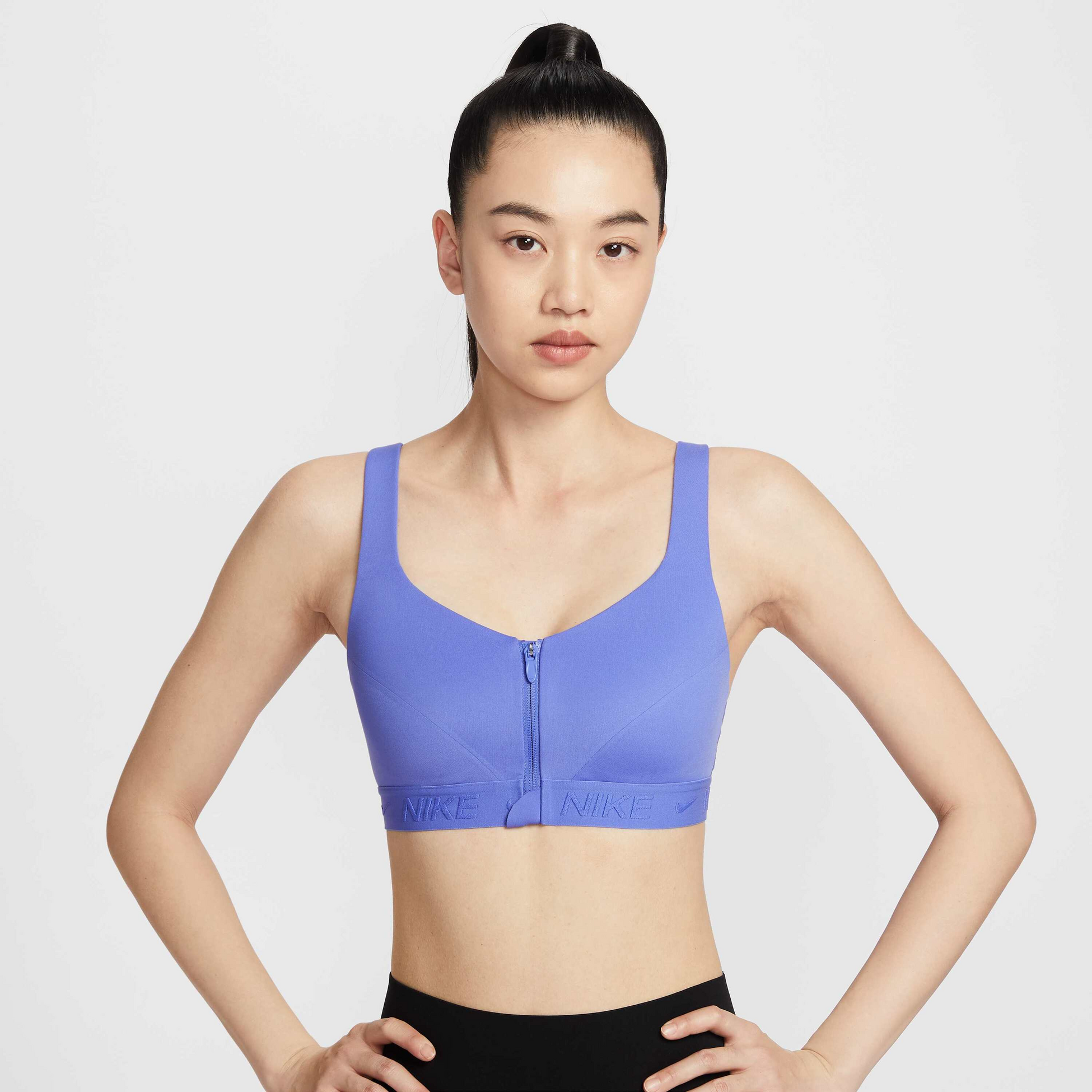 NIKE, Women's Padded Front-zip Sports Bra Indy High-support