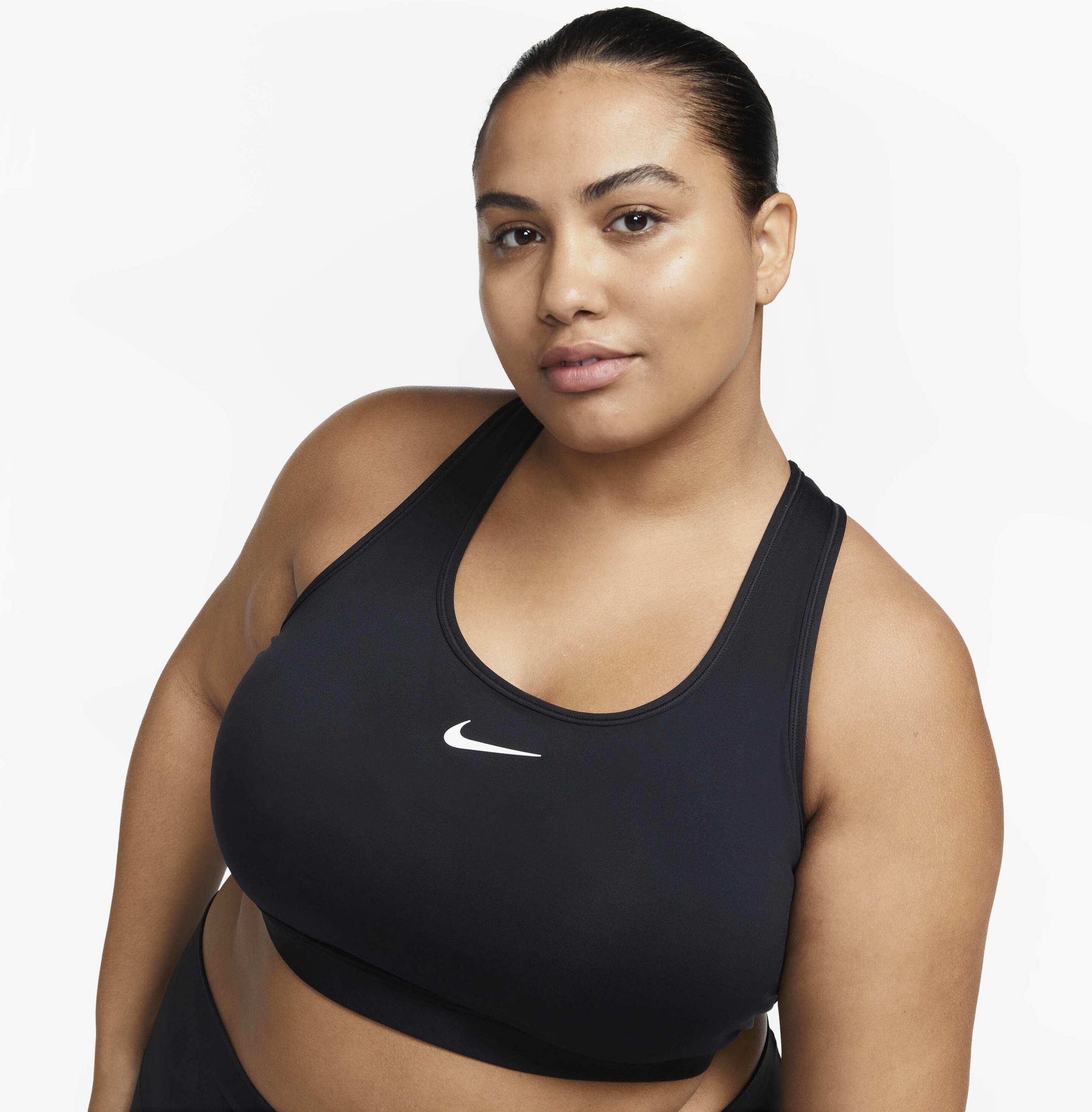 NIKE, Women's Padded Sports Bra (plus Size) Swoosh Medium Support