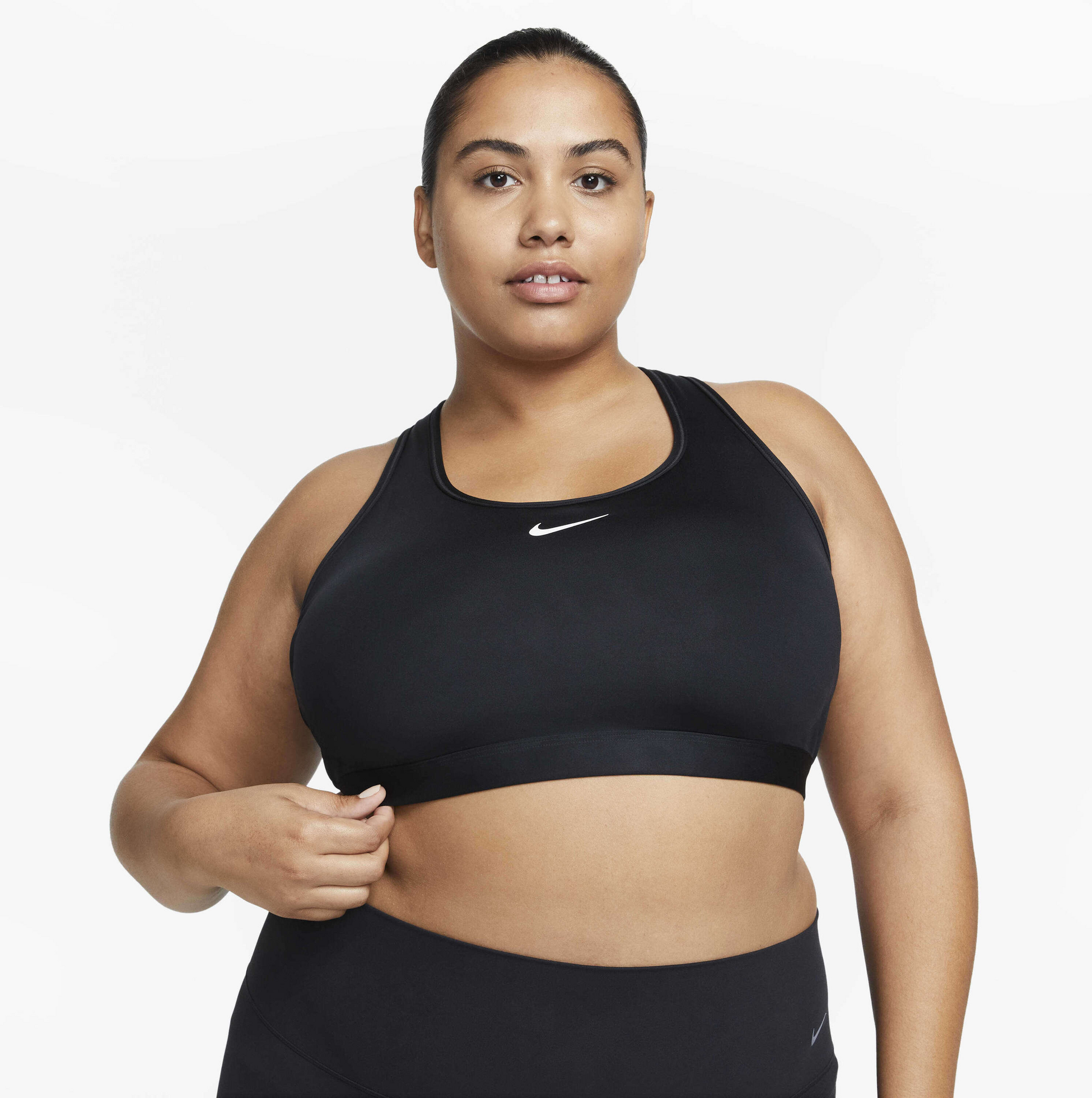 NIKE, Women's Padded Sports Bra (plus Size) Swoosh Medium Support