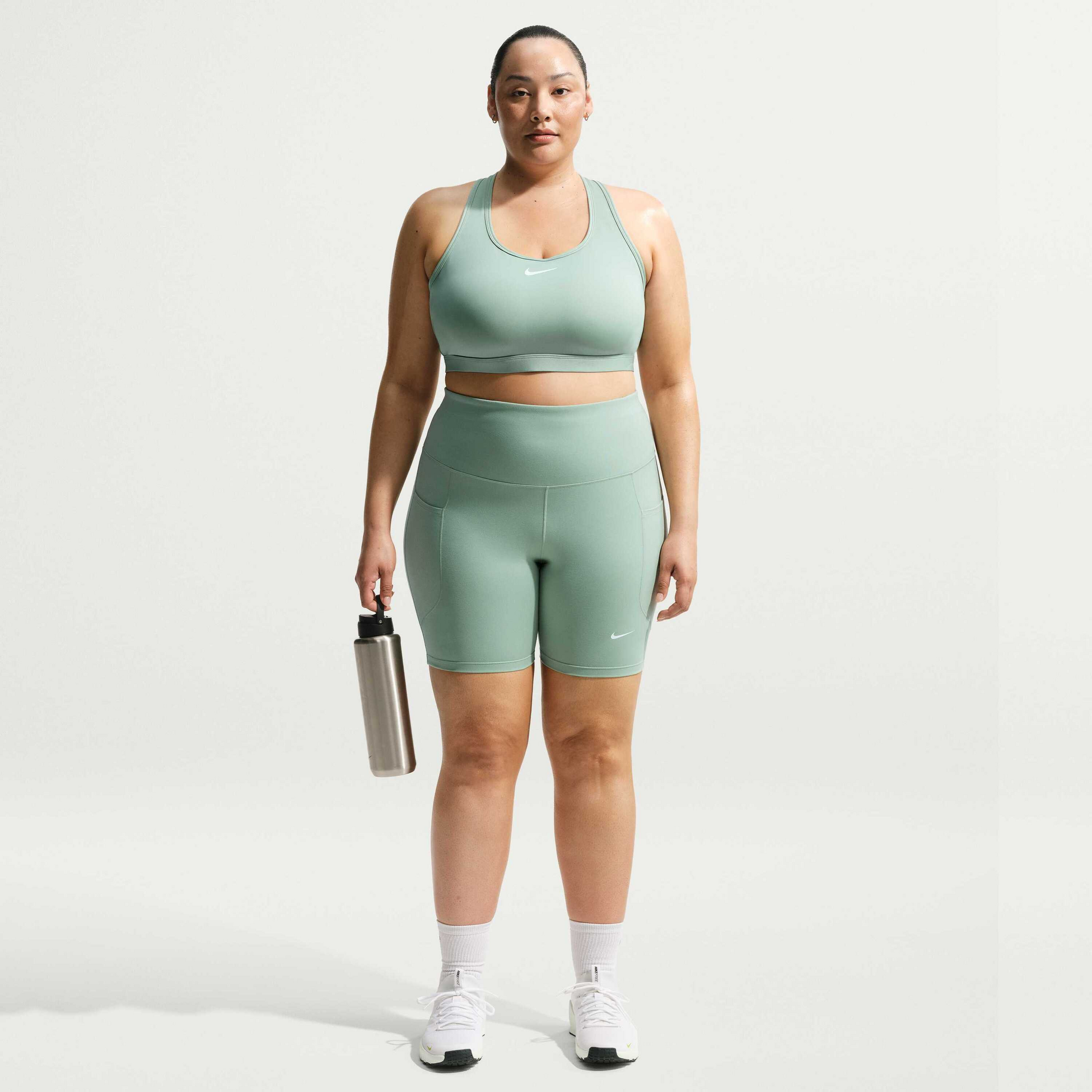 NIKE, Women's Padded Sports Bra (plus Size) Swoosh Medium Support