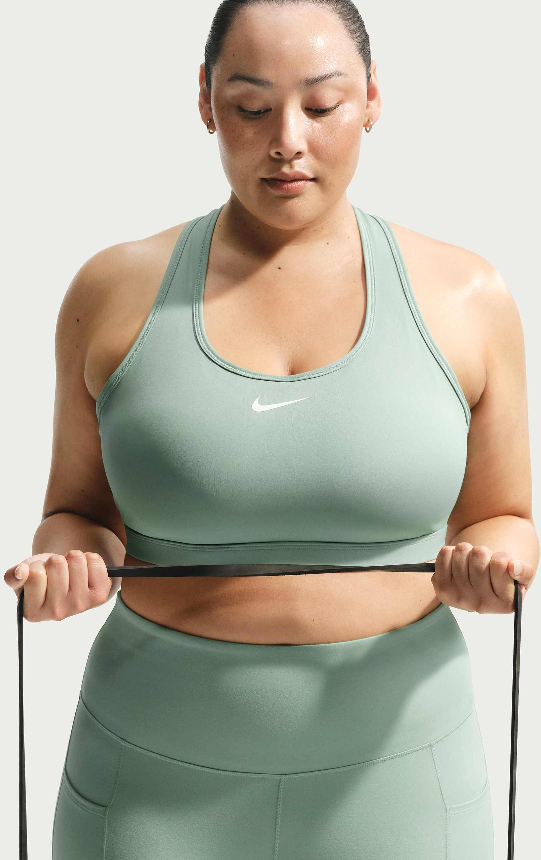 NIKE, Women's Padded Sports Bra (plus Size) Swoosh Medium Support