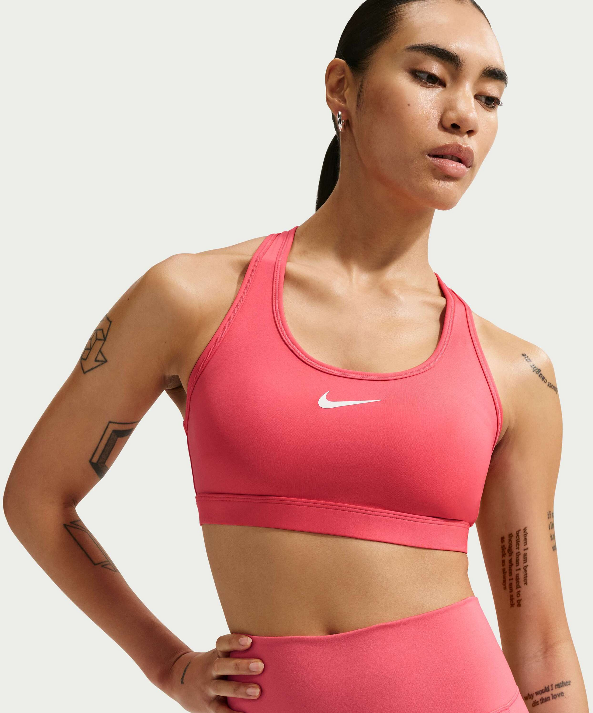 NIKE, Women's Padded Sports Bra Swoosh Medium-support