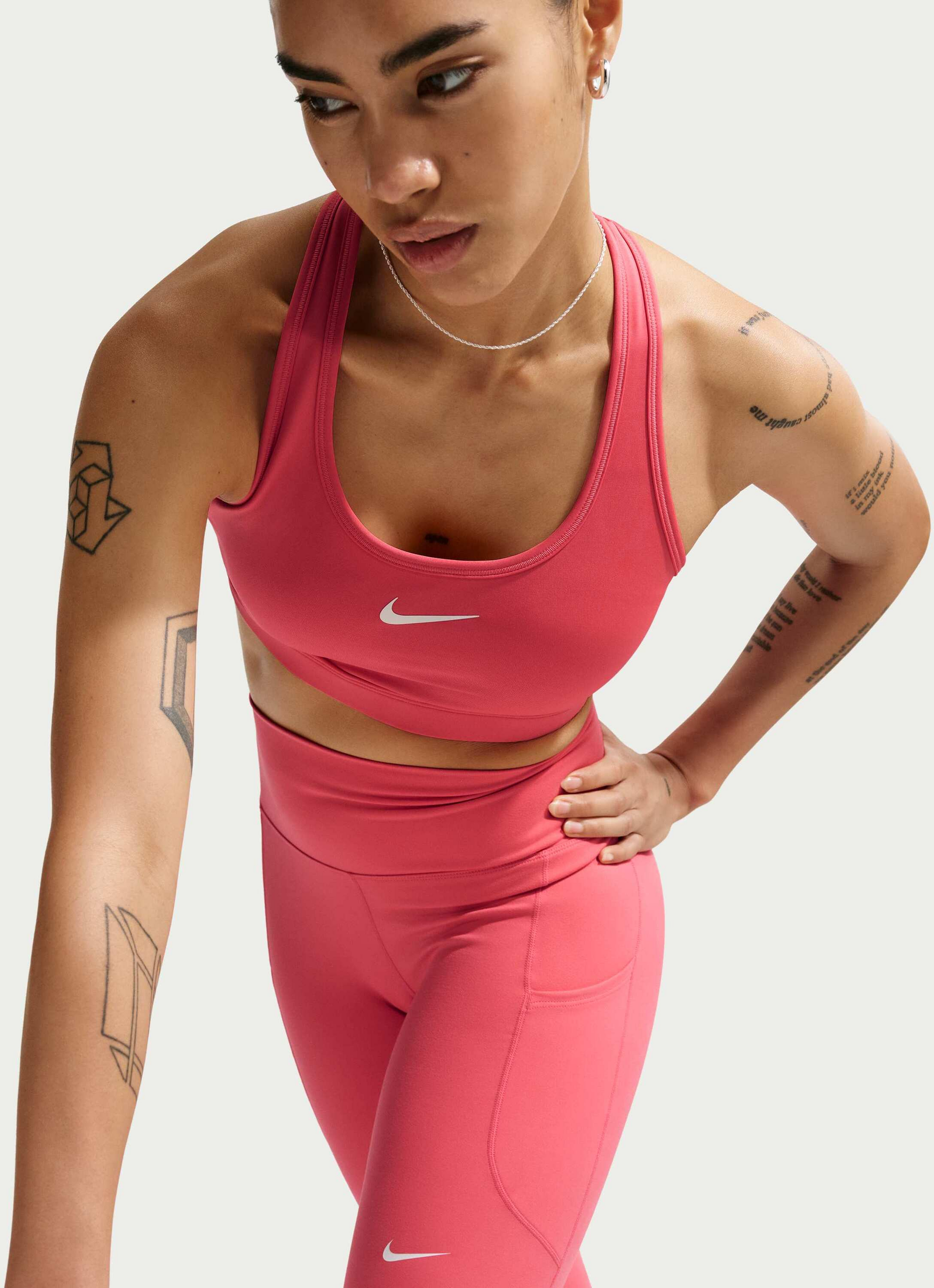 NIKE, Women's Padded Sports Bra Swoosh Medium-support