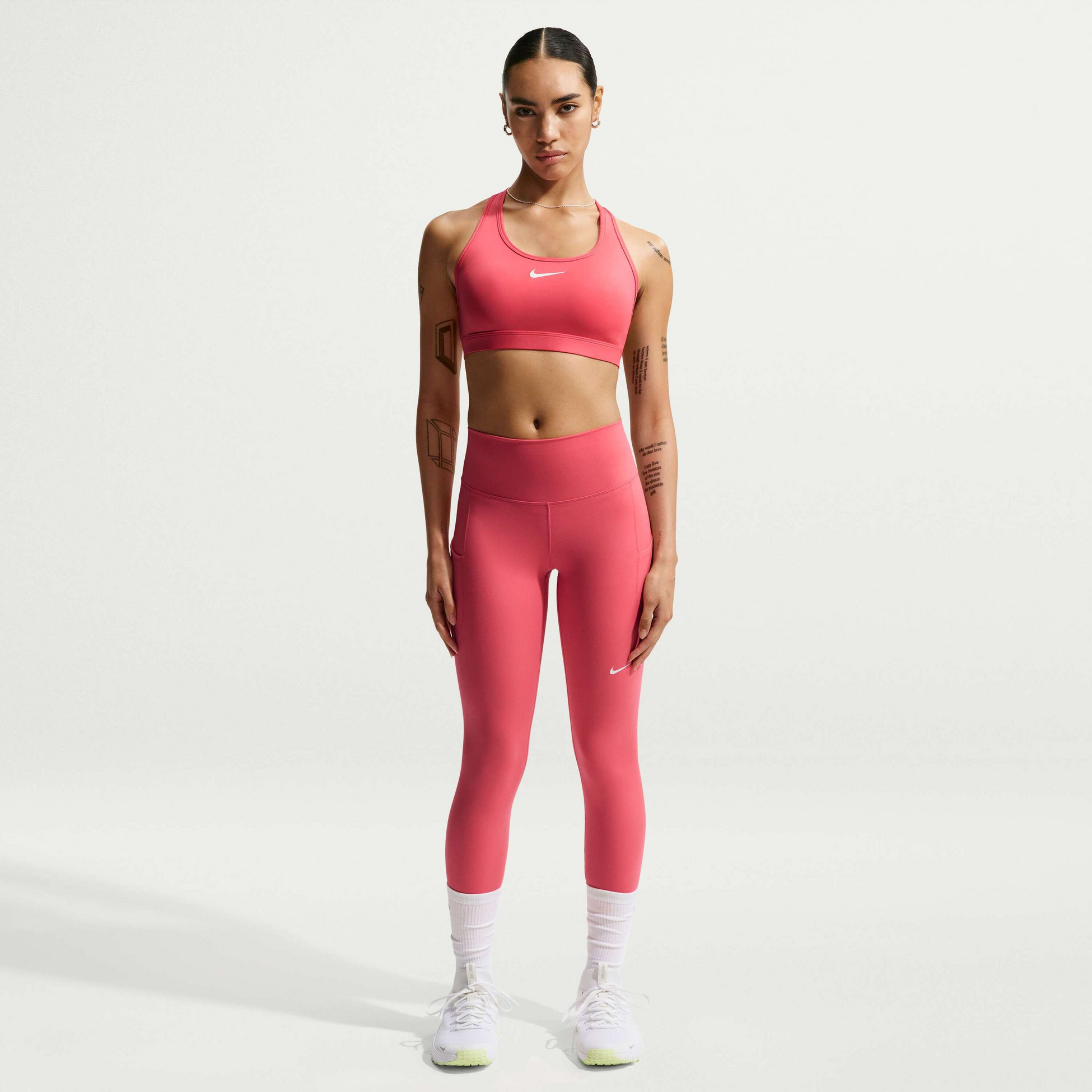 NIKE, Women's Padded Sports Bra Swoosh Medium-support